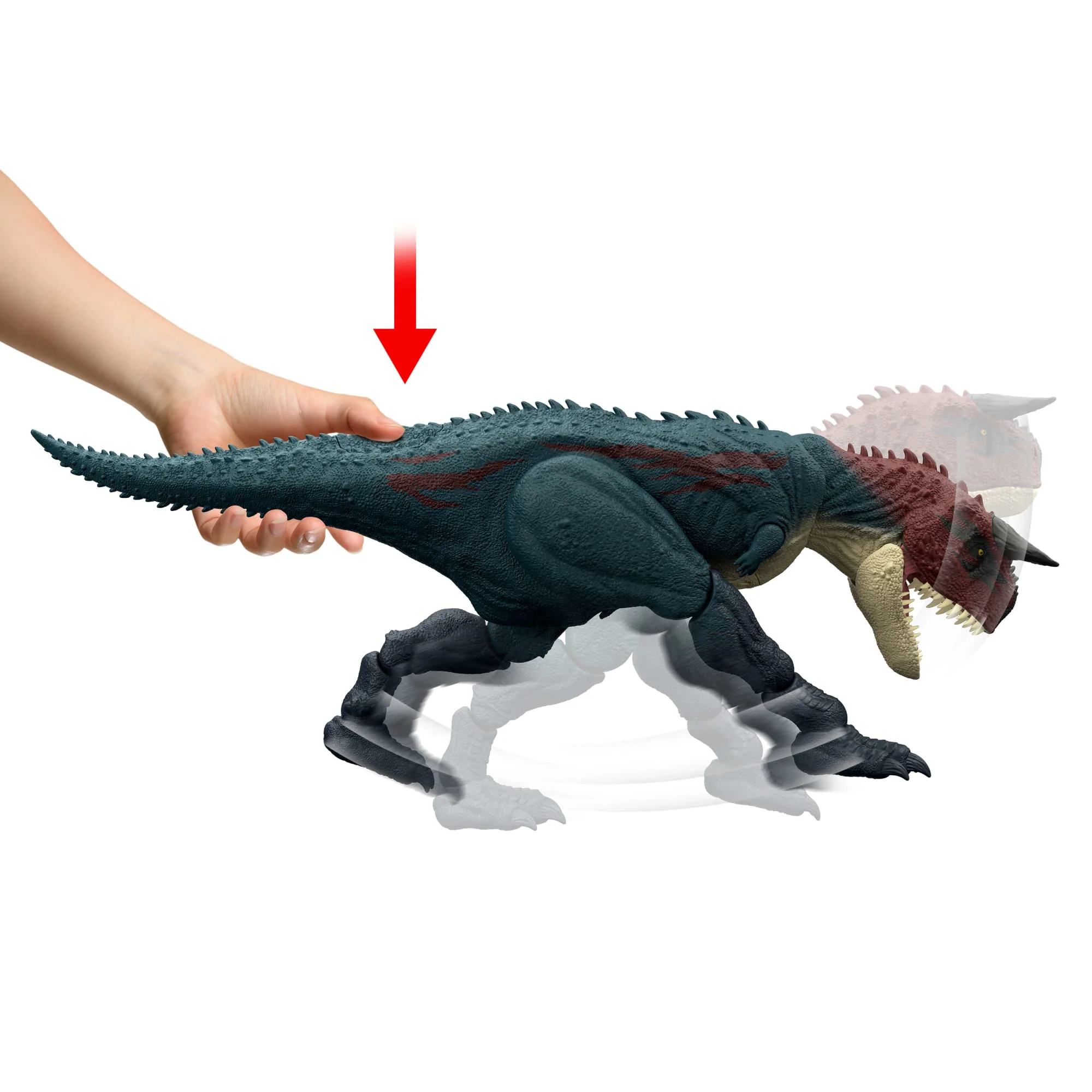 Koşan Ve Kükreyen Jurassic World Carnotaurus Dinozor Aksiyon Figürü Ve Dijital Oyun - Image 6