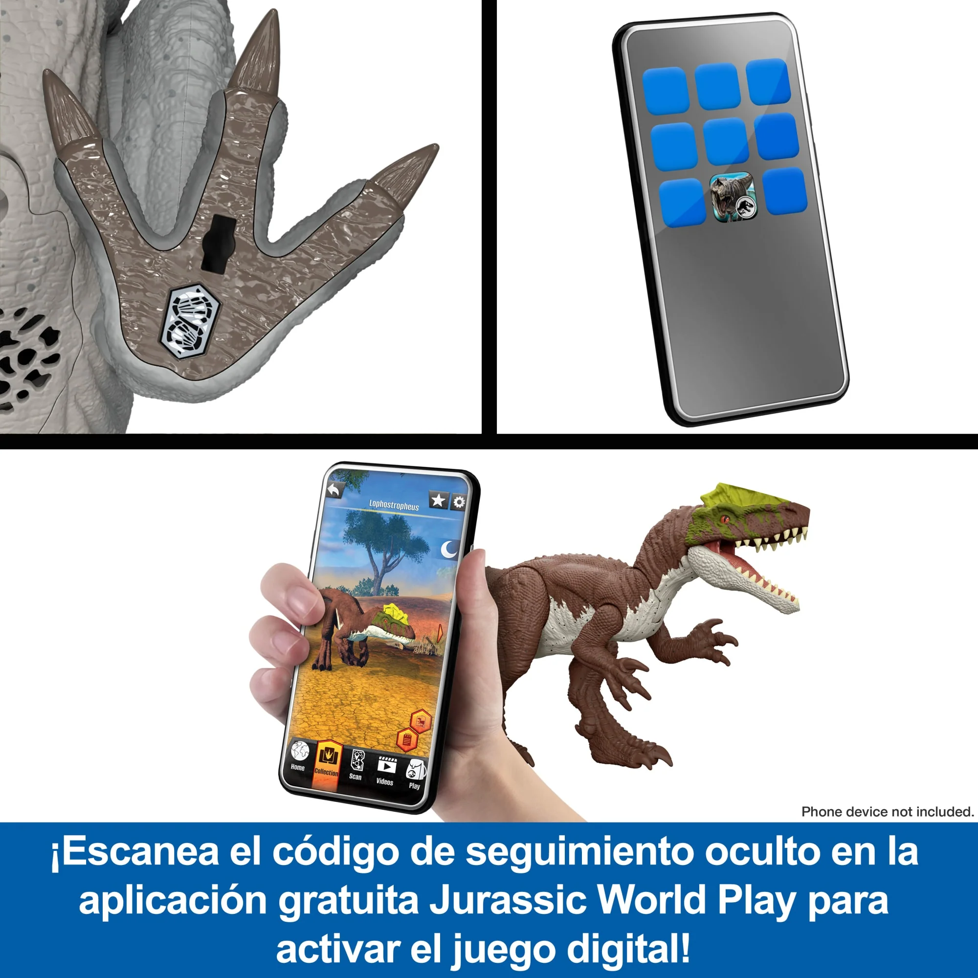 Figura De Acción De Carnotauro Corre Y Devora De Jurassic World, Dinosaurio Que Corre Y Ruge, Con Juego Digital - Image 3