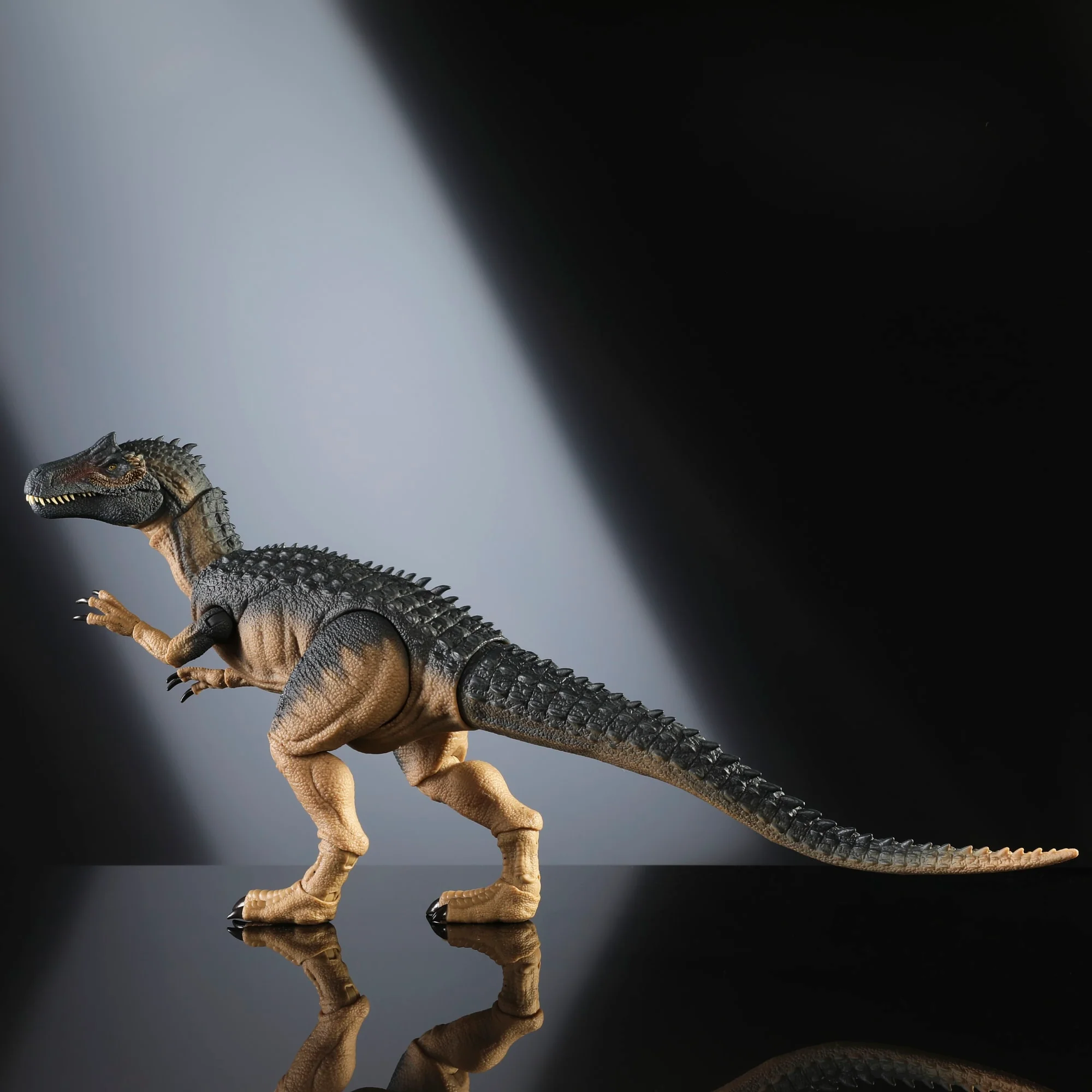Figura De Acción De Alosaurio De La Colección Hammond De Jurassic World Con Ojos De Cristal Y Cola Con Cable - Image 4