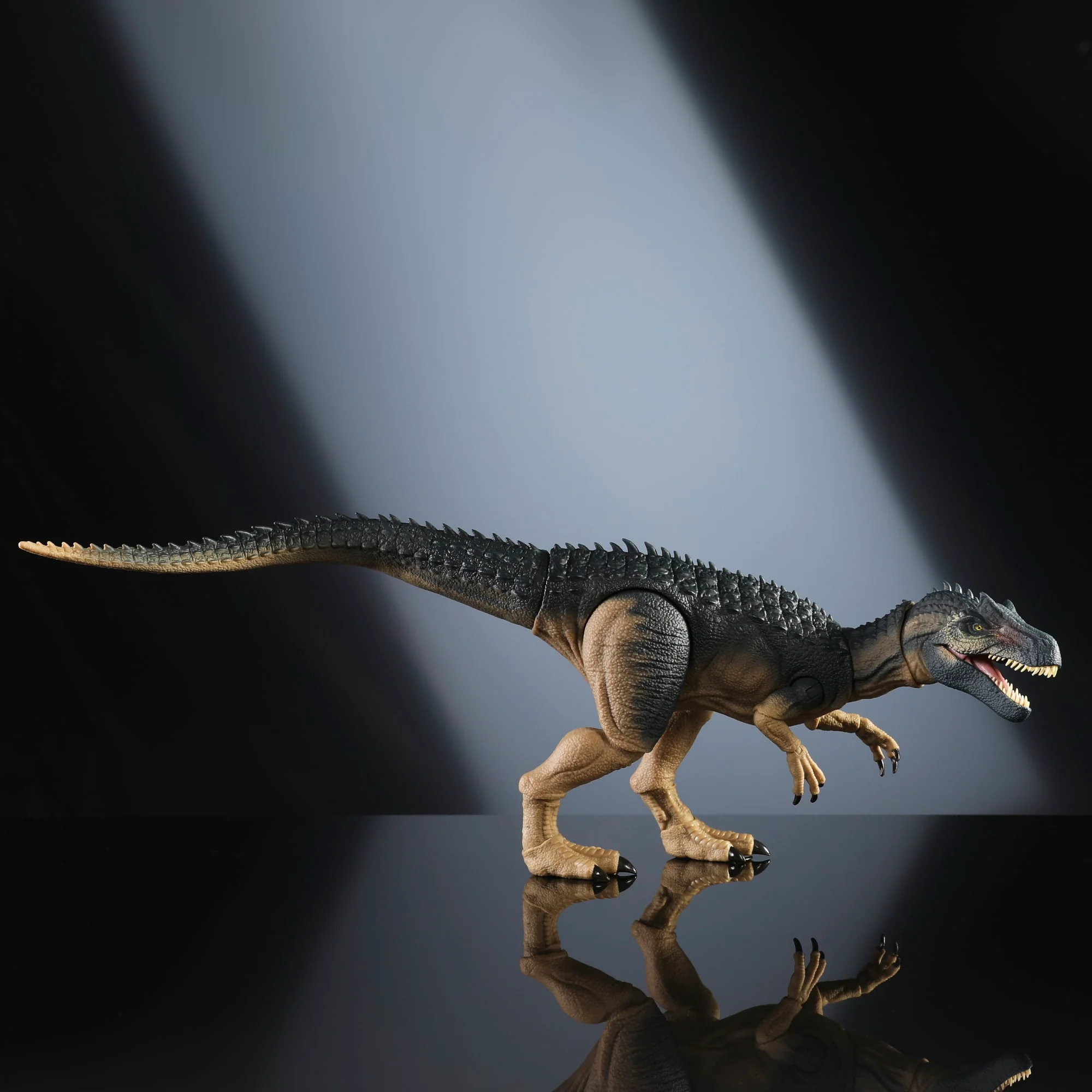Figura De Acción De Alosaurio De La Colección Hammond De Jurassic World Con Ojos De Cristal Y Cola Con Cable - Image 5
