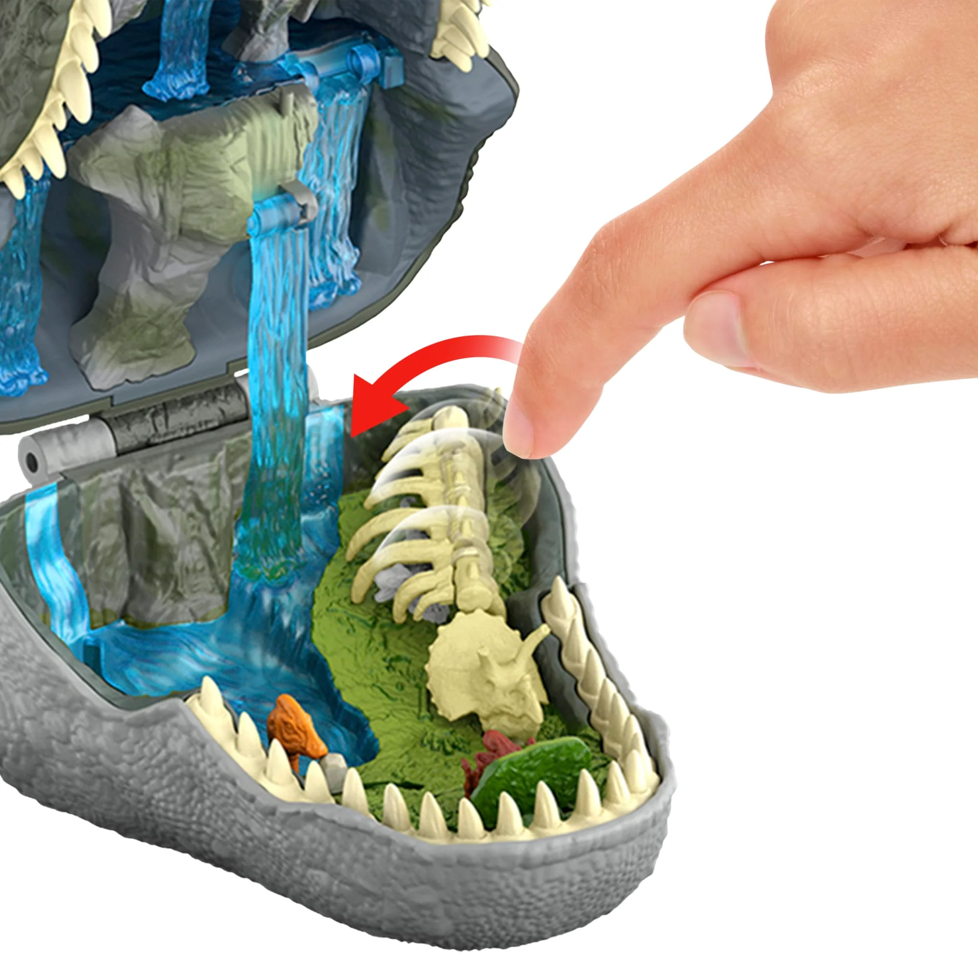 Jurassic World: Die Wiedergeburt, Kleines Abenteuer-Spielset in Form Eines Tyrannosaurus Rex-Kopfes, Interaktive Funktionen Und Figuren - Image 3