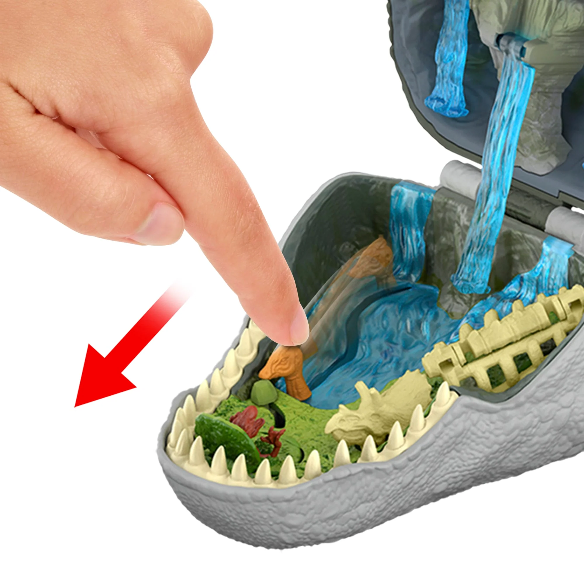 Jurassic World: Die Wiedergeburt, Kleines Abenteuer-Spielset in Form Eines Tyrannosaurus Rex-Kopfes, Interaktive Funktionen Und Figuren - Image 4