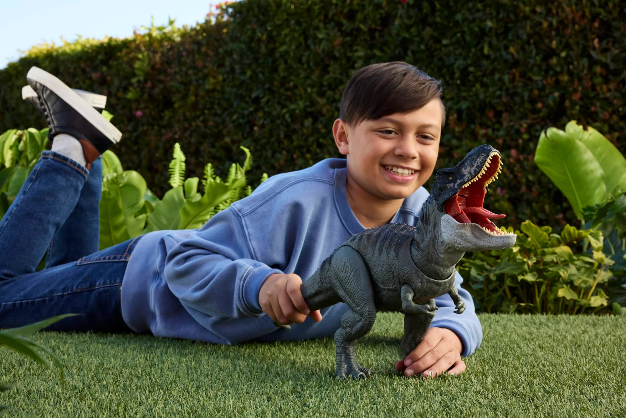 Jurassic World: Die Wiedergeburt Power Devour Tyrannosaurus Rex-Dinosaurierfigur, Dauer-Beiß-Attacke, Lichter Und Geräusche - Image 2