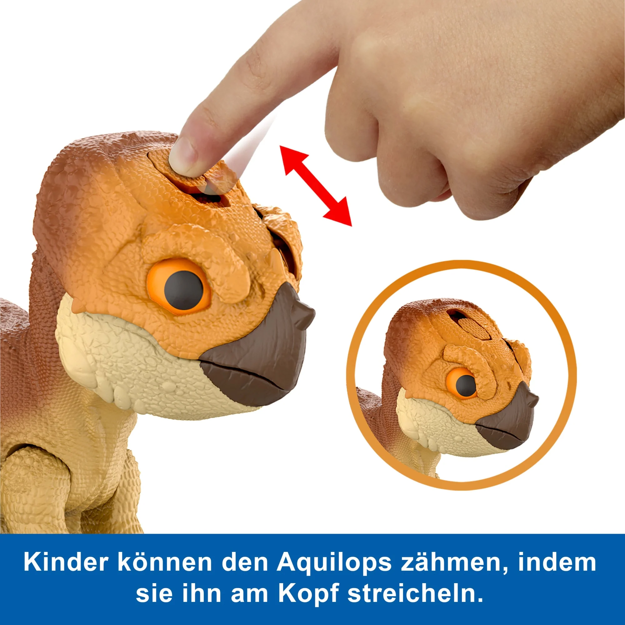 Jurassic World: Die Wiedergeburt Primal Protector Aquilops Dolores Interaktives Dinosaurierspielzeug, Mit Angriffsbewegungen Und Brüllgeräuschen - Image 3