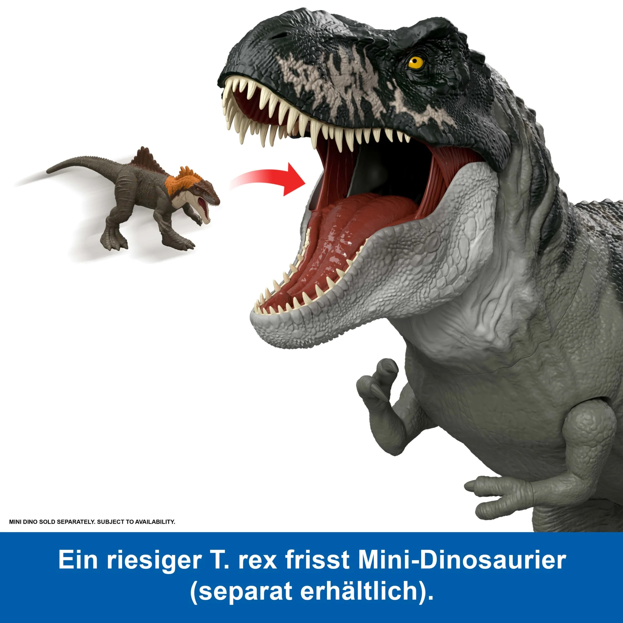 Jurassic World: Die Wiedergeburt Riesendino Tyrannosaurus Rex Actionfigur, T-Rex-Dinosaurierspielzeug, Filmgetreu - Image 3