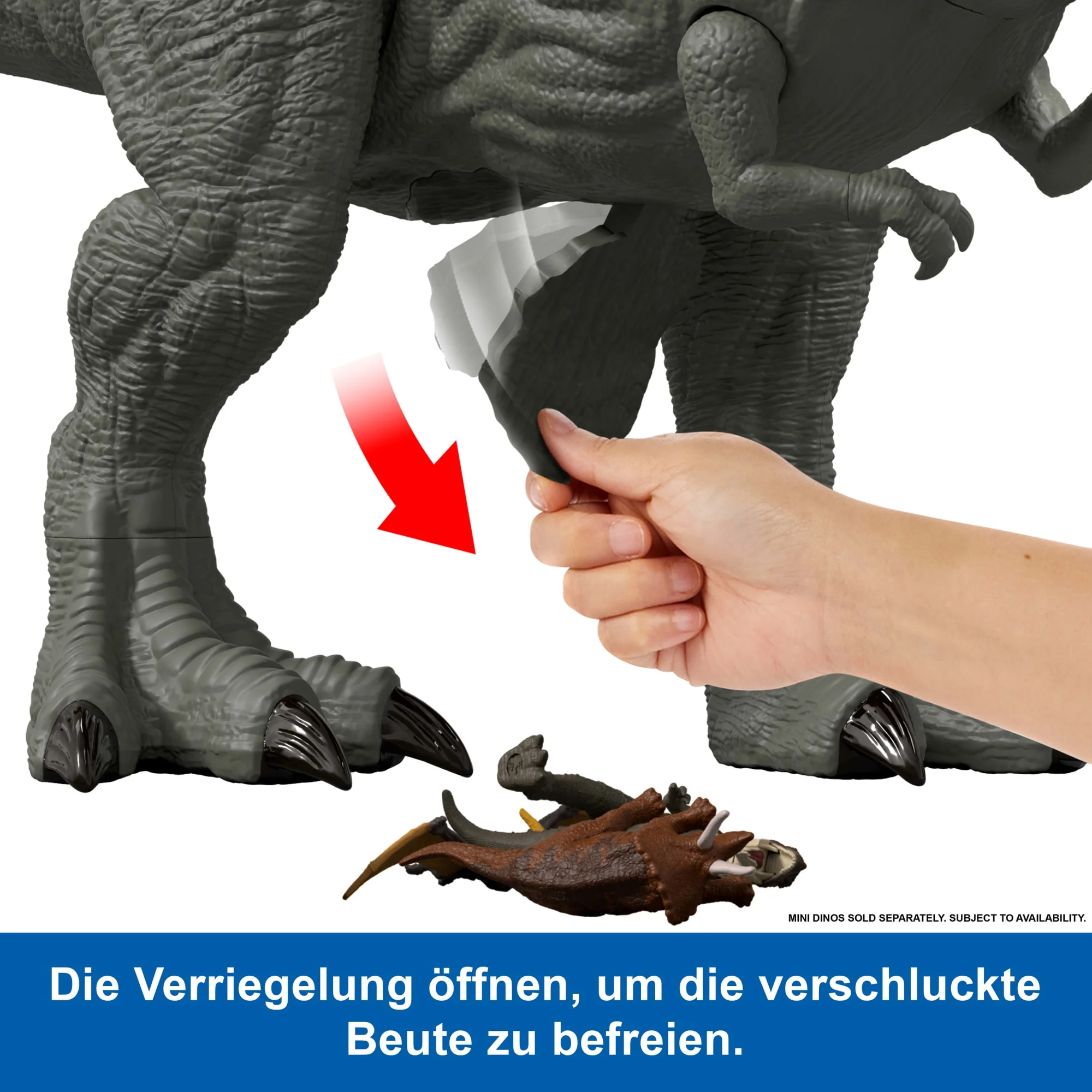 Jurassic World: Die Wiedergeburt Riesendino Tyrannosaurus Rex Actionfigur, T-Rex-Dinosaurierspielzeug, Filmgetreu - Image 4