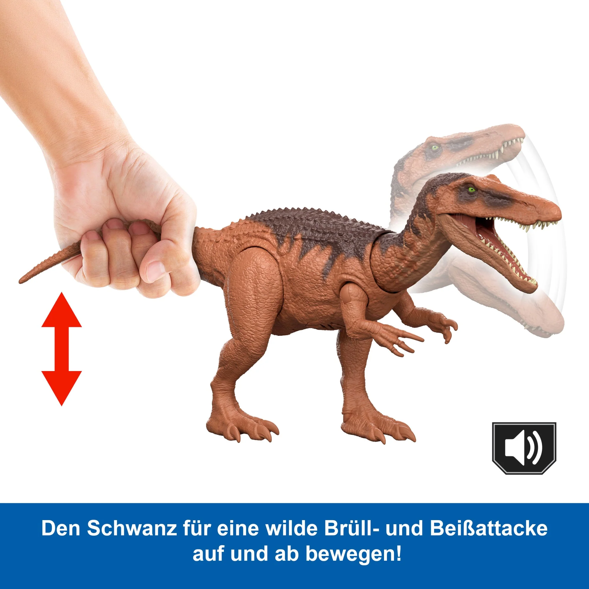 Jurassic World: Die Wiedergeburt Wild Roar Baryonyx Dinosaurierspielzeug Mit Schwanzgesteuertem Beiß-Angriff Und Brüllgeräusch - Image 3