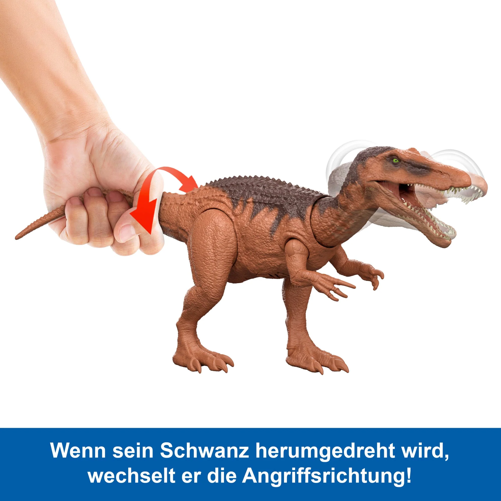 Jurassic World: Die Wiedergeburt Wild Roar Baryonyx Dinosaurierspielzeug Mit Schwanzgesteuertem Beiß-Angriff Und Brüllgeräusch - Image 4