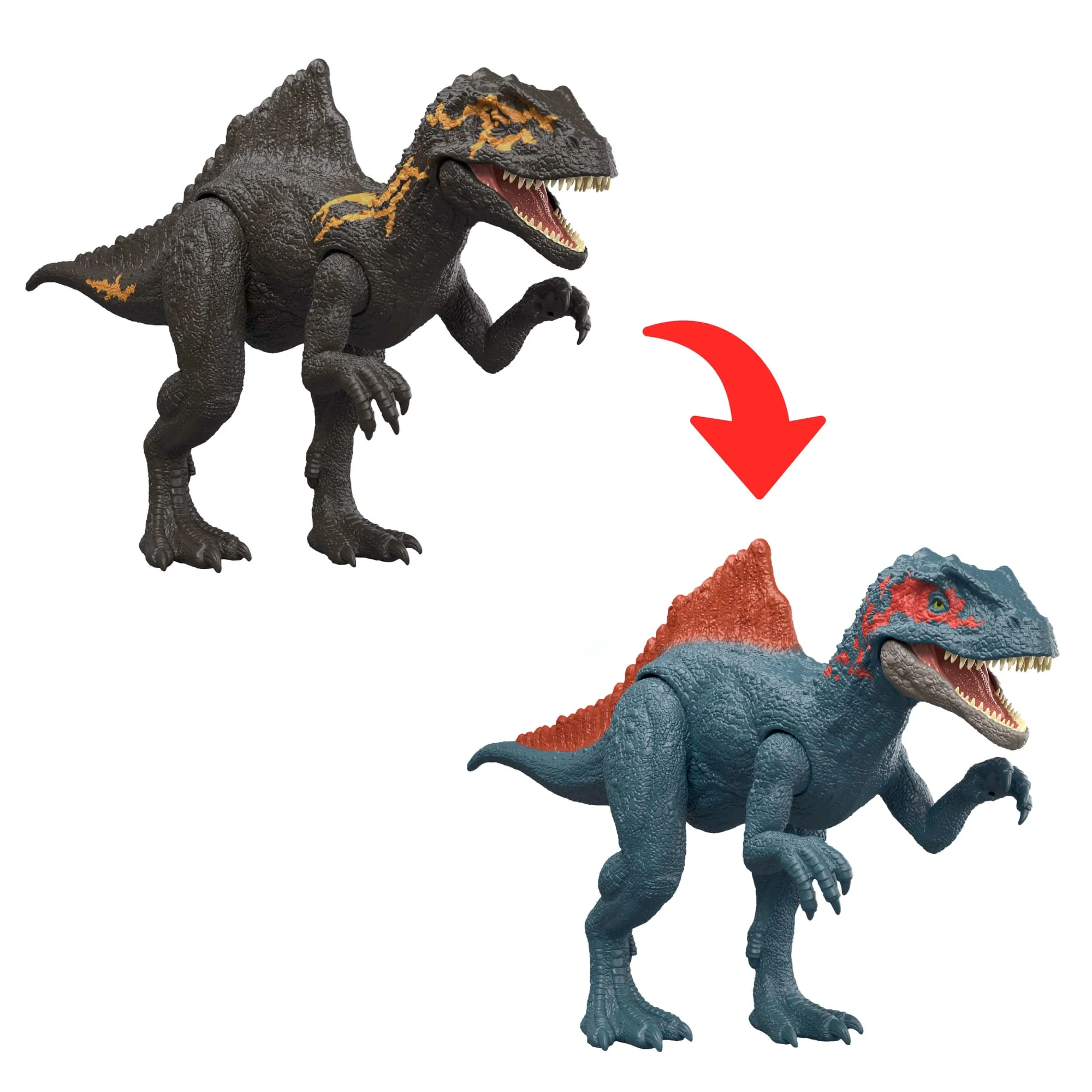 Figuras De Acción De Dinosaurios Dino Reveal Deluxe De Jurassic World, Juego De Cambio De Color De La Piel - Image 6