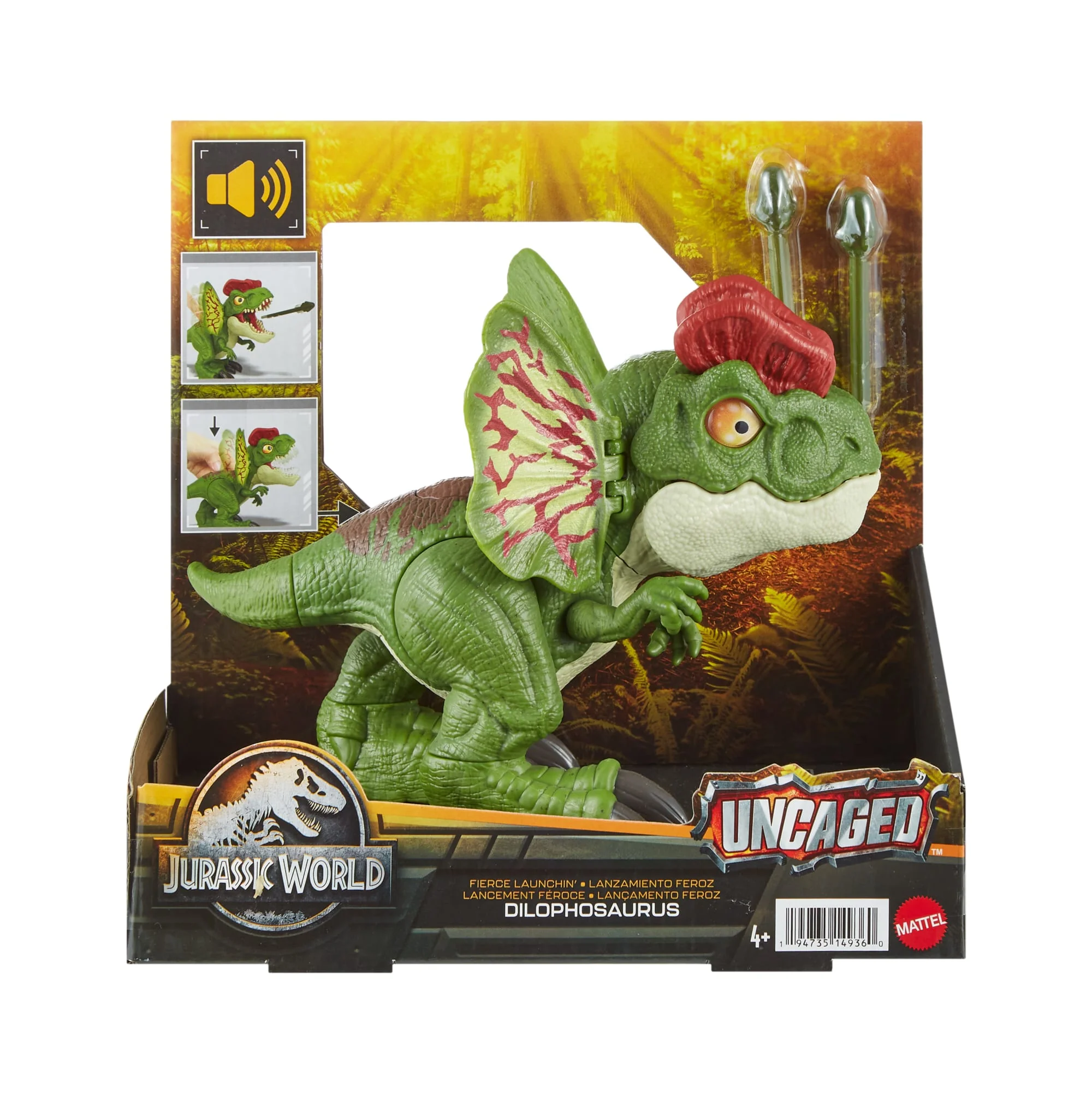 Jurassic World-Dinos En Liberté-Figurine Dilophosaurus Tir Fatal - Image 6