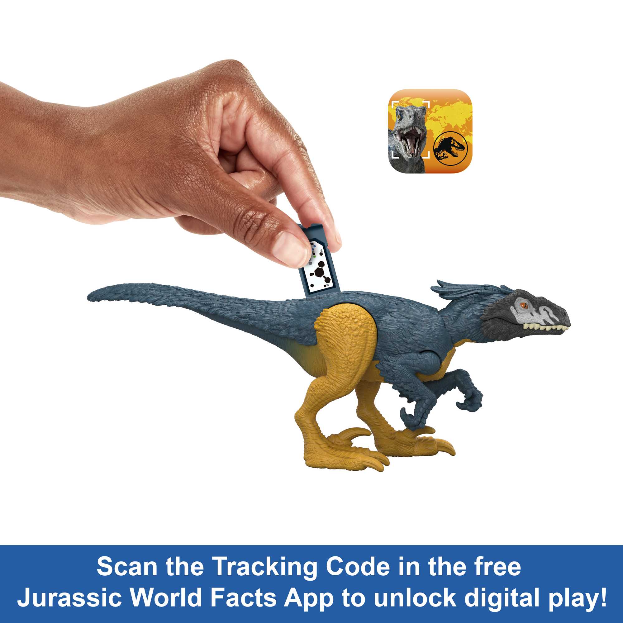 Jurassic World Danger Pack Dinosaur Action Figure Toys, Posable With Physical & Digital Play - Image 3