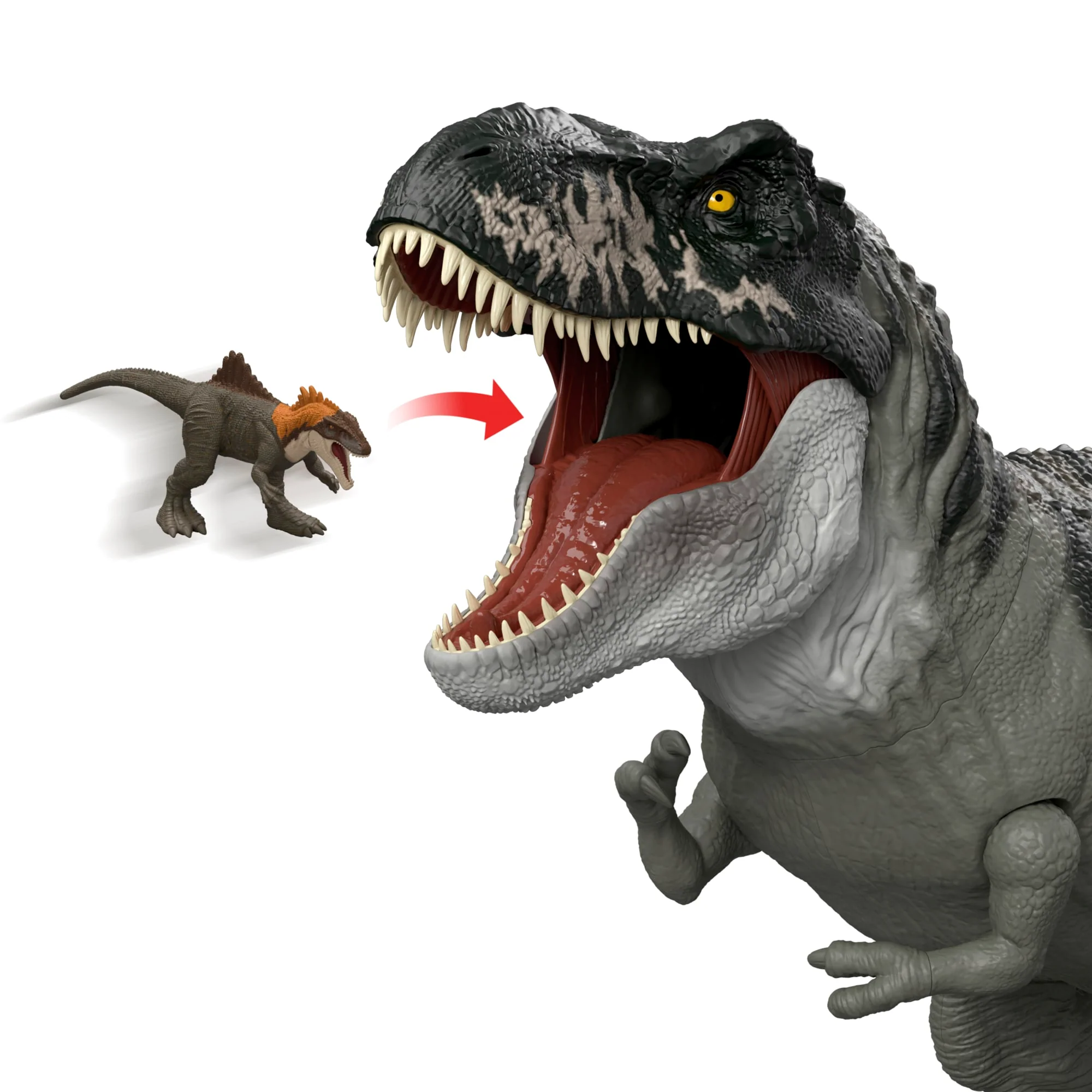 Jurassic World: El Renacer Tiranosaurio Rex Supercolosal Figura De Acción De Dinosaurio De La Película - Image 3