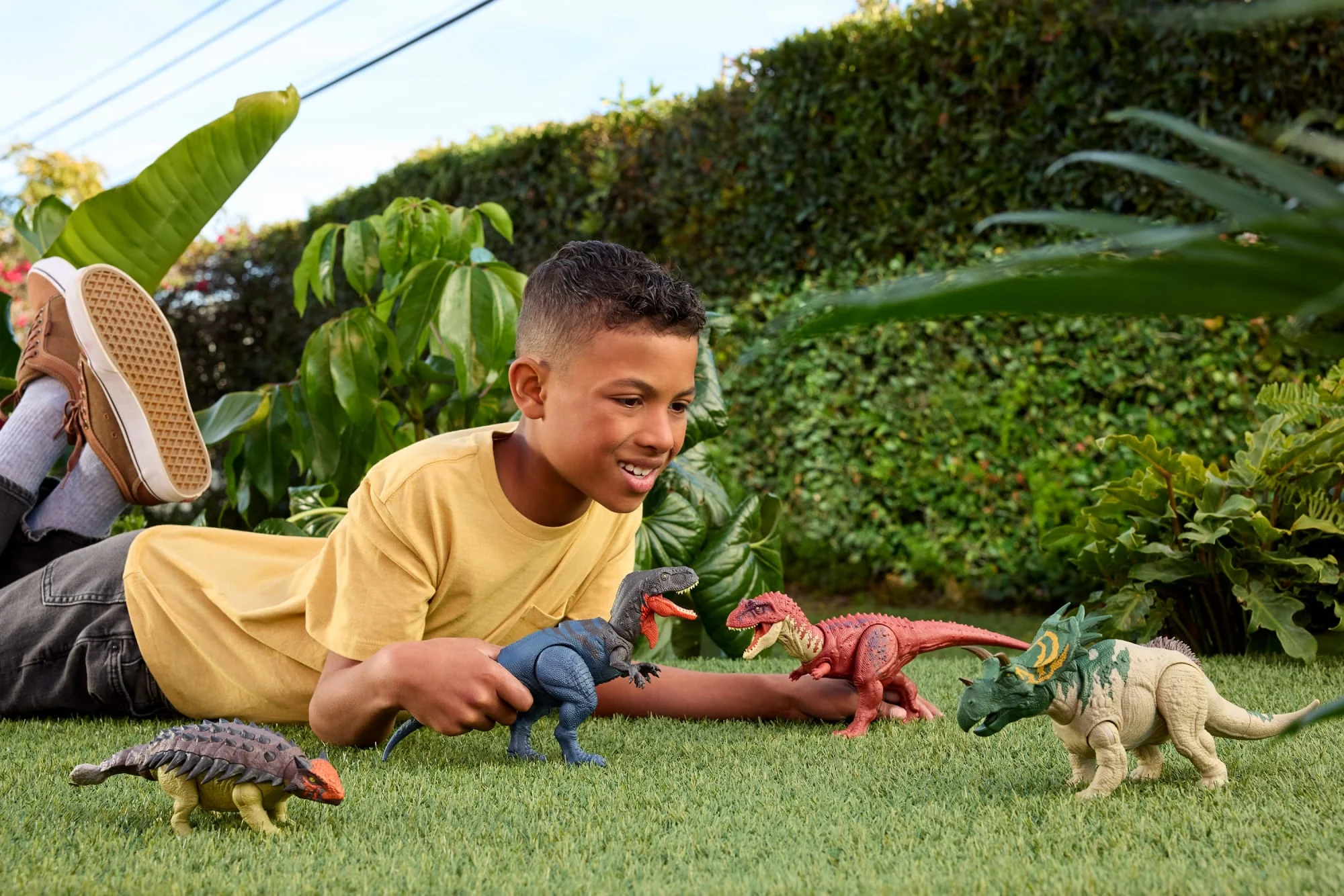 Jurassic World-Figurine Articulée Ankylosaurus Rugissement Féroce-Son - Image 2