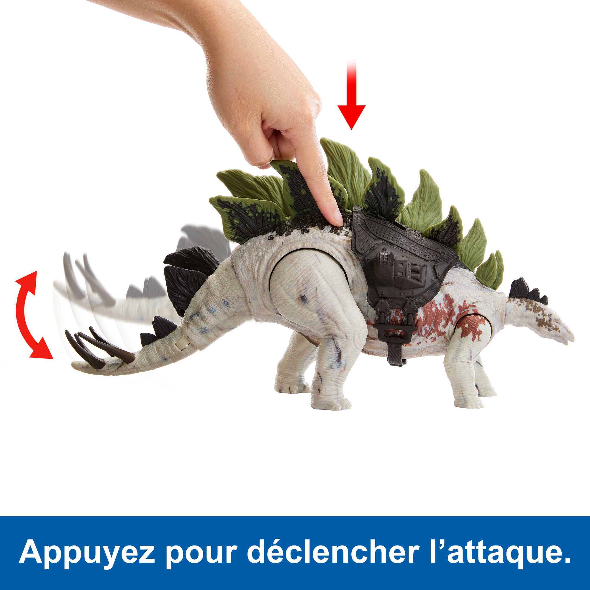 Jurassic World - Stégosaure Méga Action - Figurine Dinosaure - 4 Ans Et + - Image 3