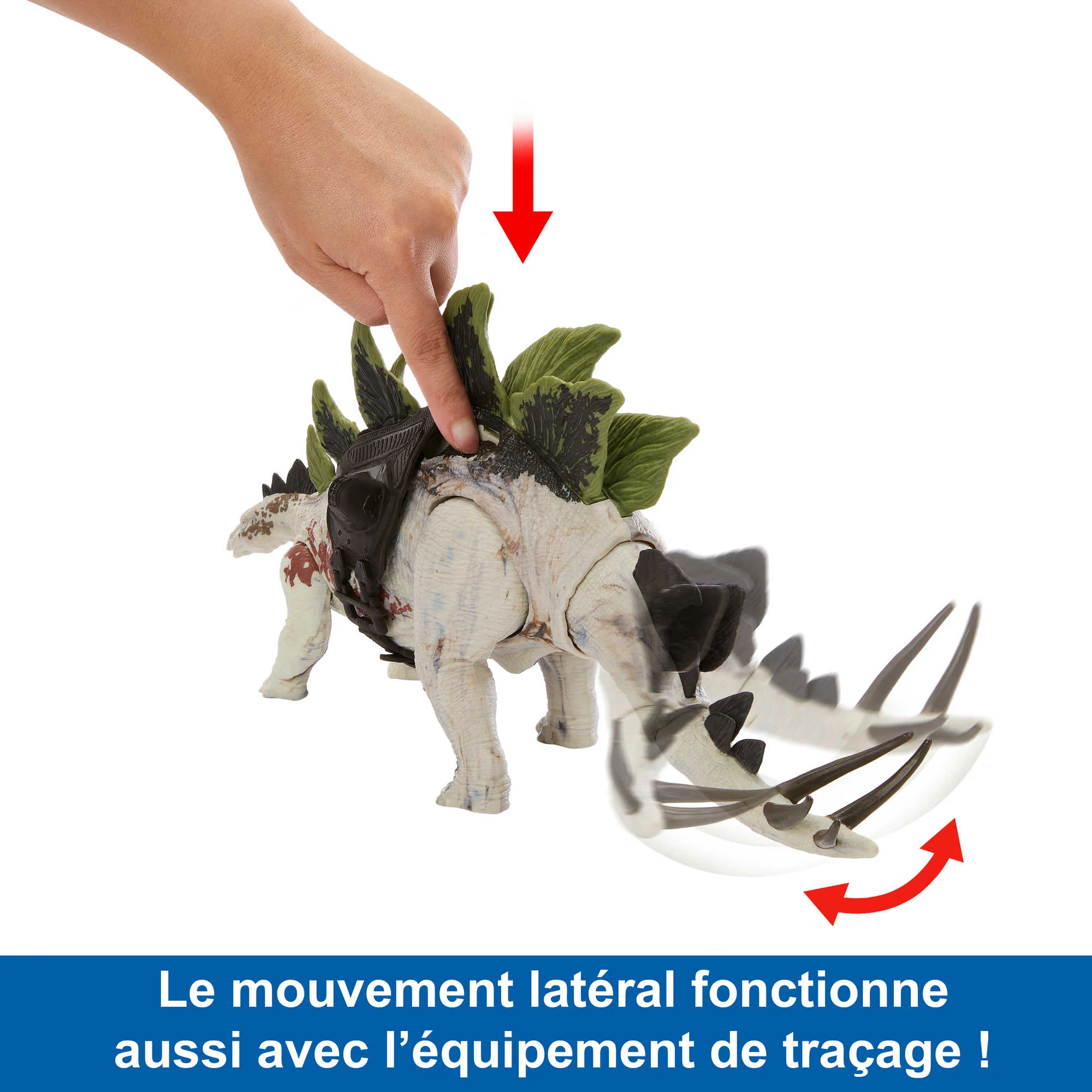 Jurassic World - Stégosaure Méga Action - Figurine Dinosaure - 4 Ans Et + - Image 4