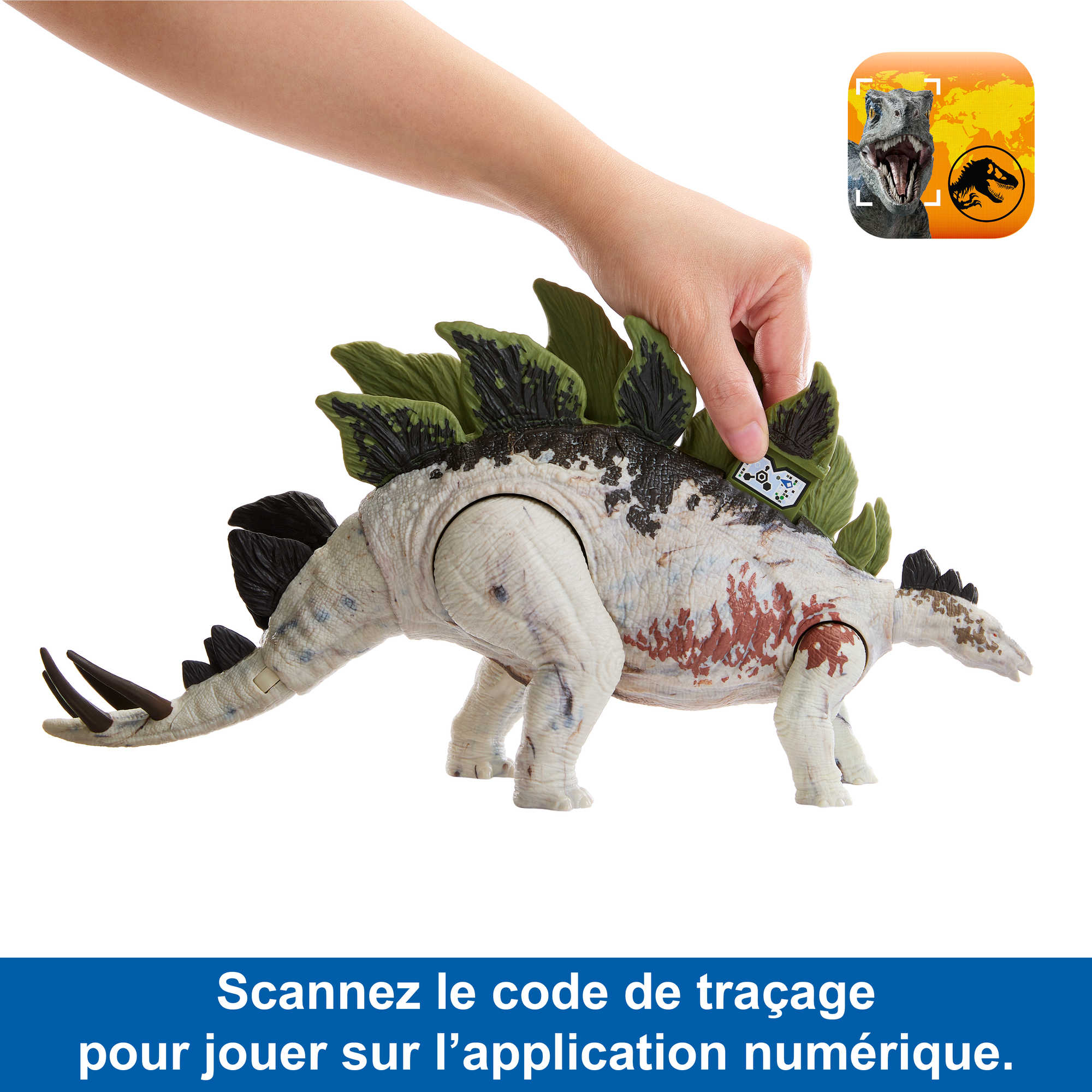 Jurassic World - Stégosaure Méga Action - Figurine Dinosaure - 4 Ans Et + - Image 5