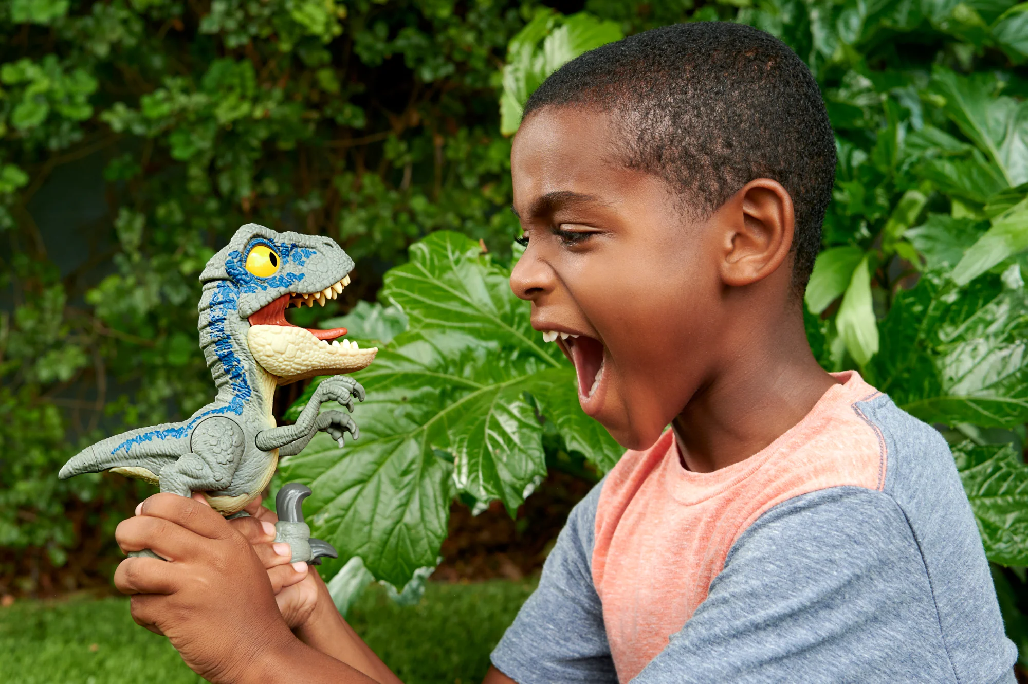 Jurassic World-Vélociraptor Blue Méga Rugissement-Son, Grande Mâchoire - Image 2