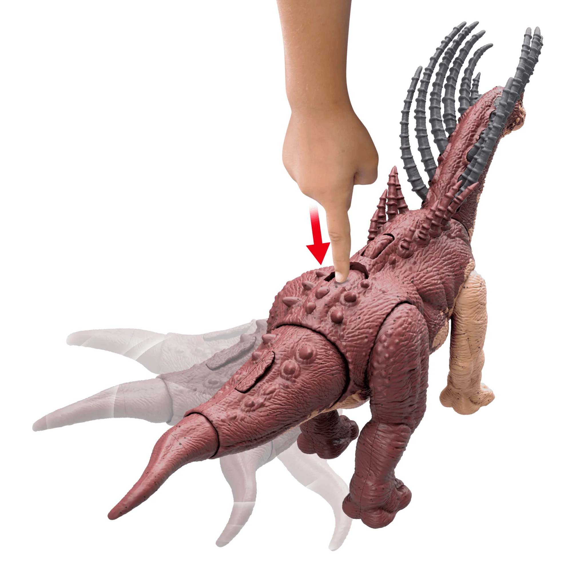 Jurassic World Gigantic Trackers Bajadasaurus Dinosaur Action Figure Toy, Large Species - Image 5