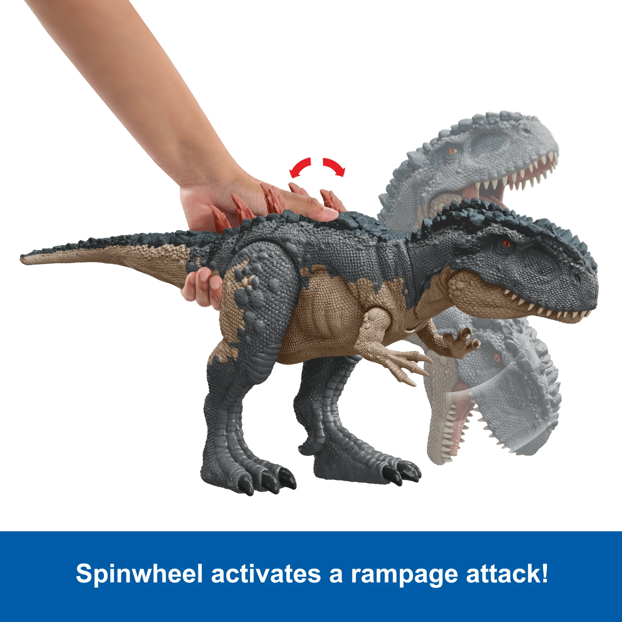 Jurassic World Gigantic Trackers Mapusaurus Dinosaur Action Figure Toy, Large Species - Image 3