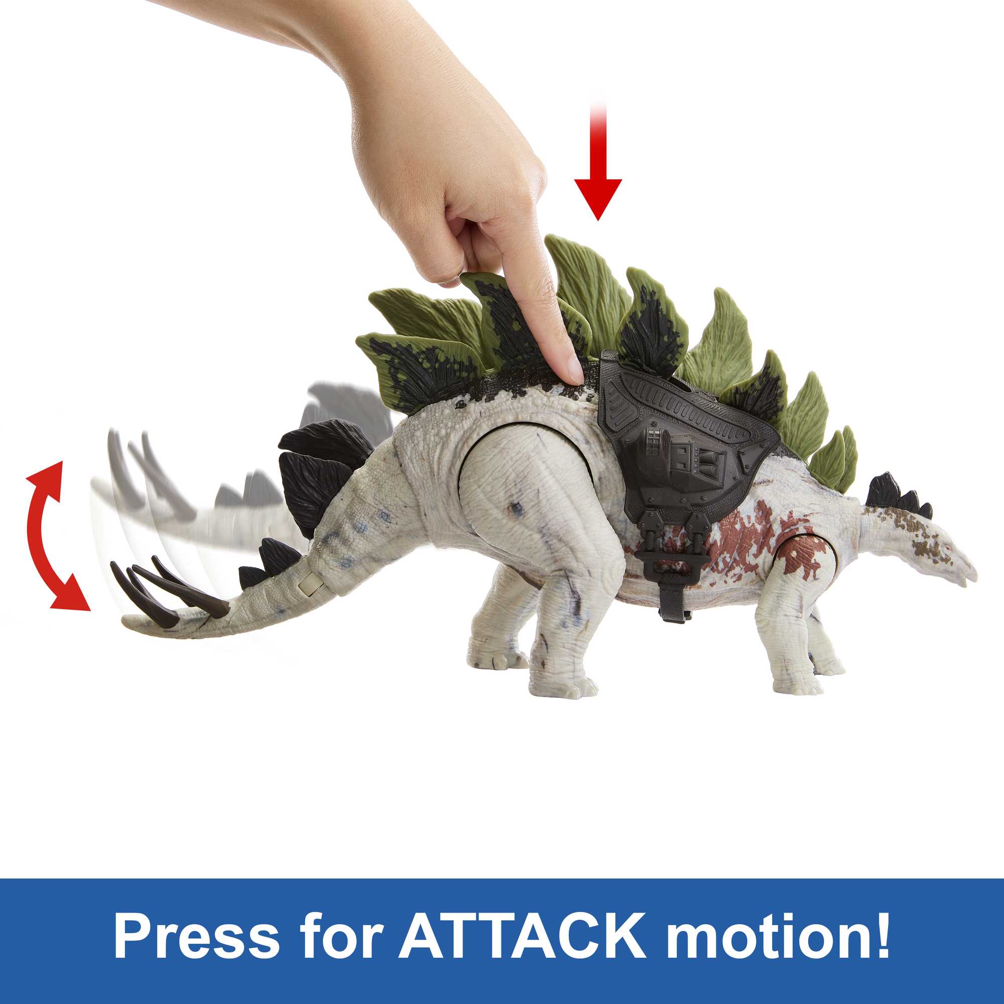 Jurassic World Gigantic Trackers Stegosaurus - Image 3