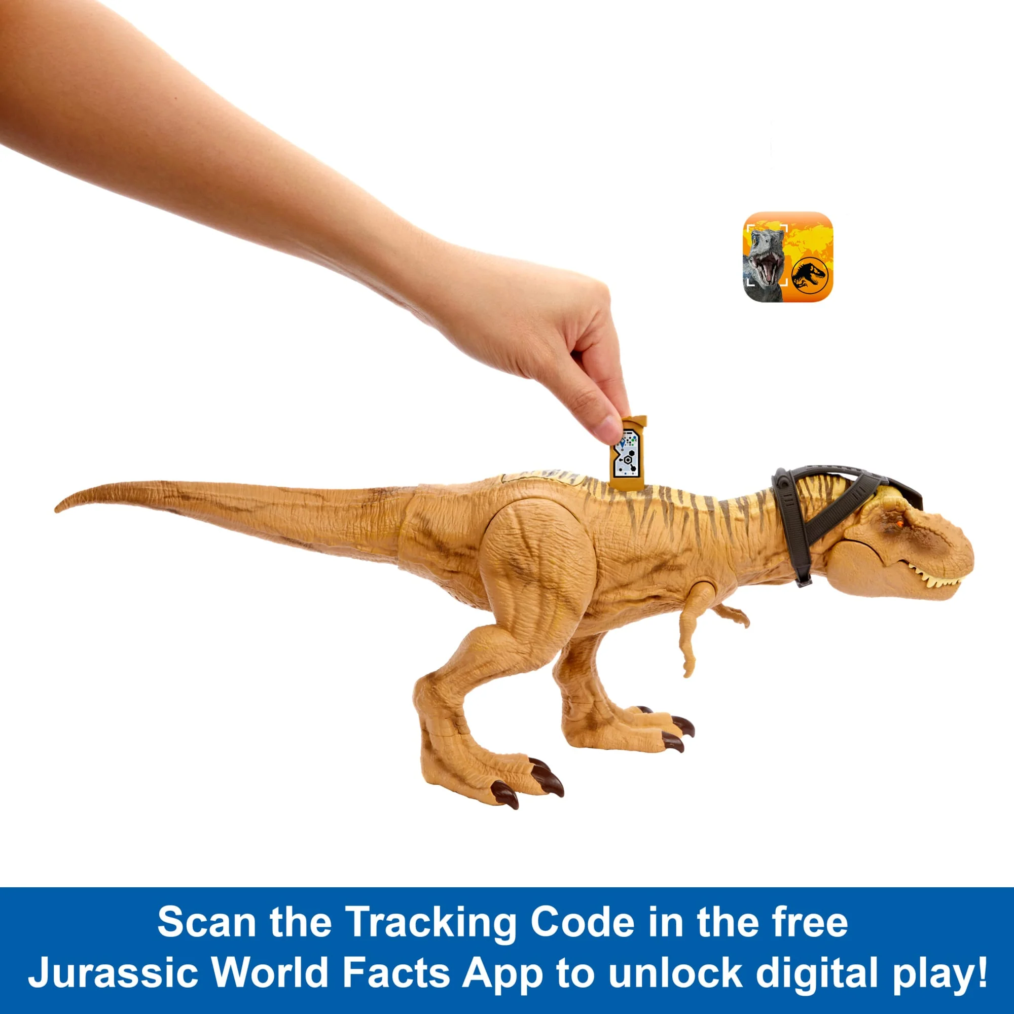 Jurassic World Tyrannosaurus T Rex Dinosaur Toy Figure With Sound - Image 3