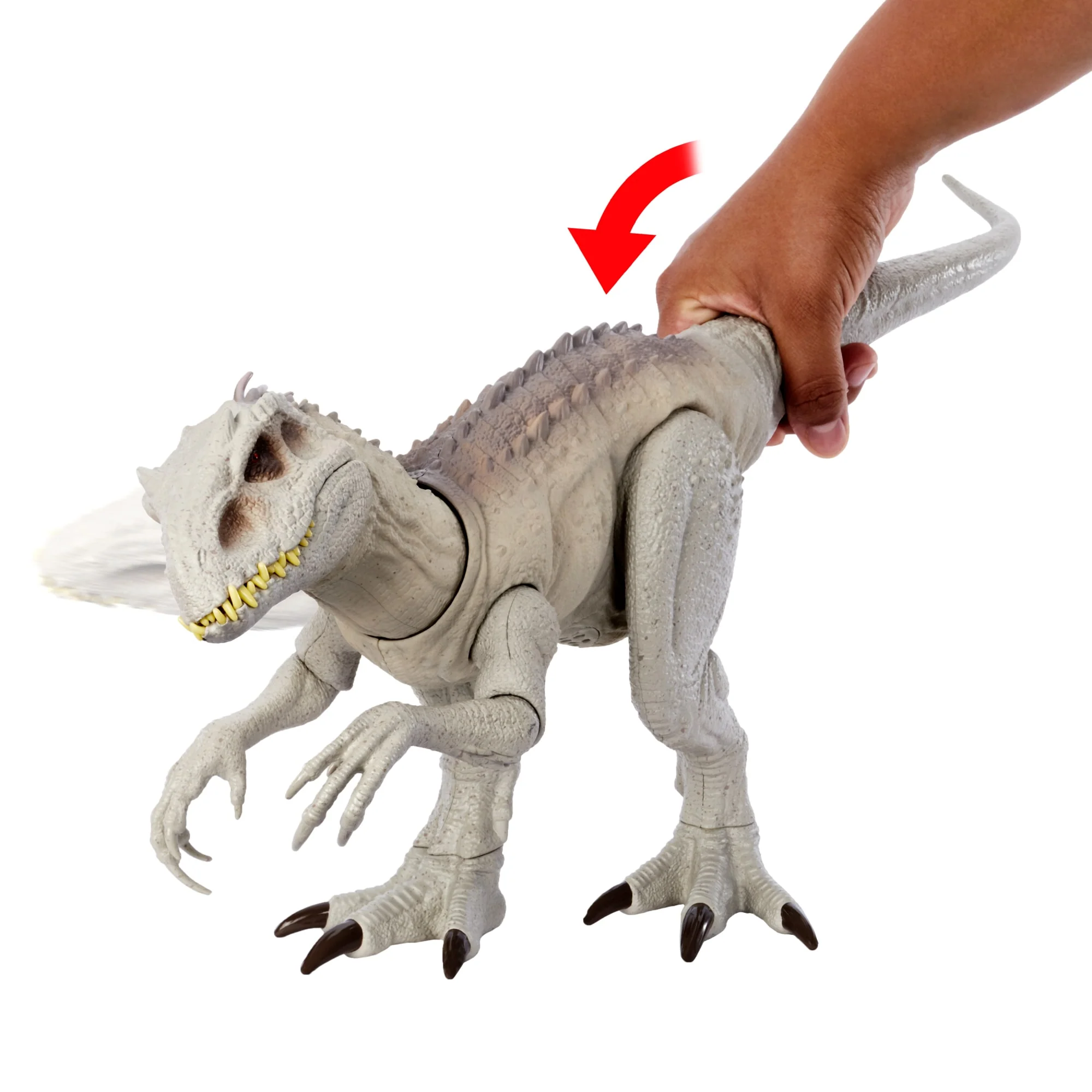 Jurassic World Indominus Rex Dinosaurusspeelgoed Met Licht, Geluid En Bewegende Nek En Bijtactie - Image 4