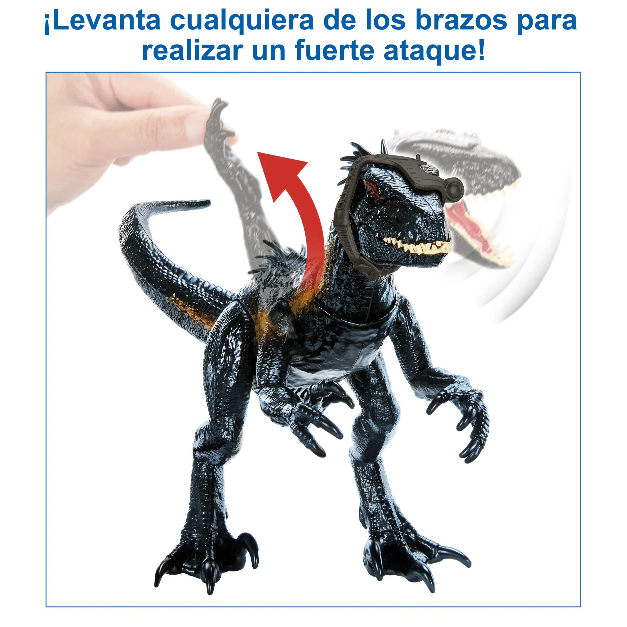 Jurassic World Rastrea Y Ataca Indoraptor Dinosaurio Juguete +4 Años - Image 3