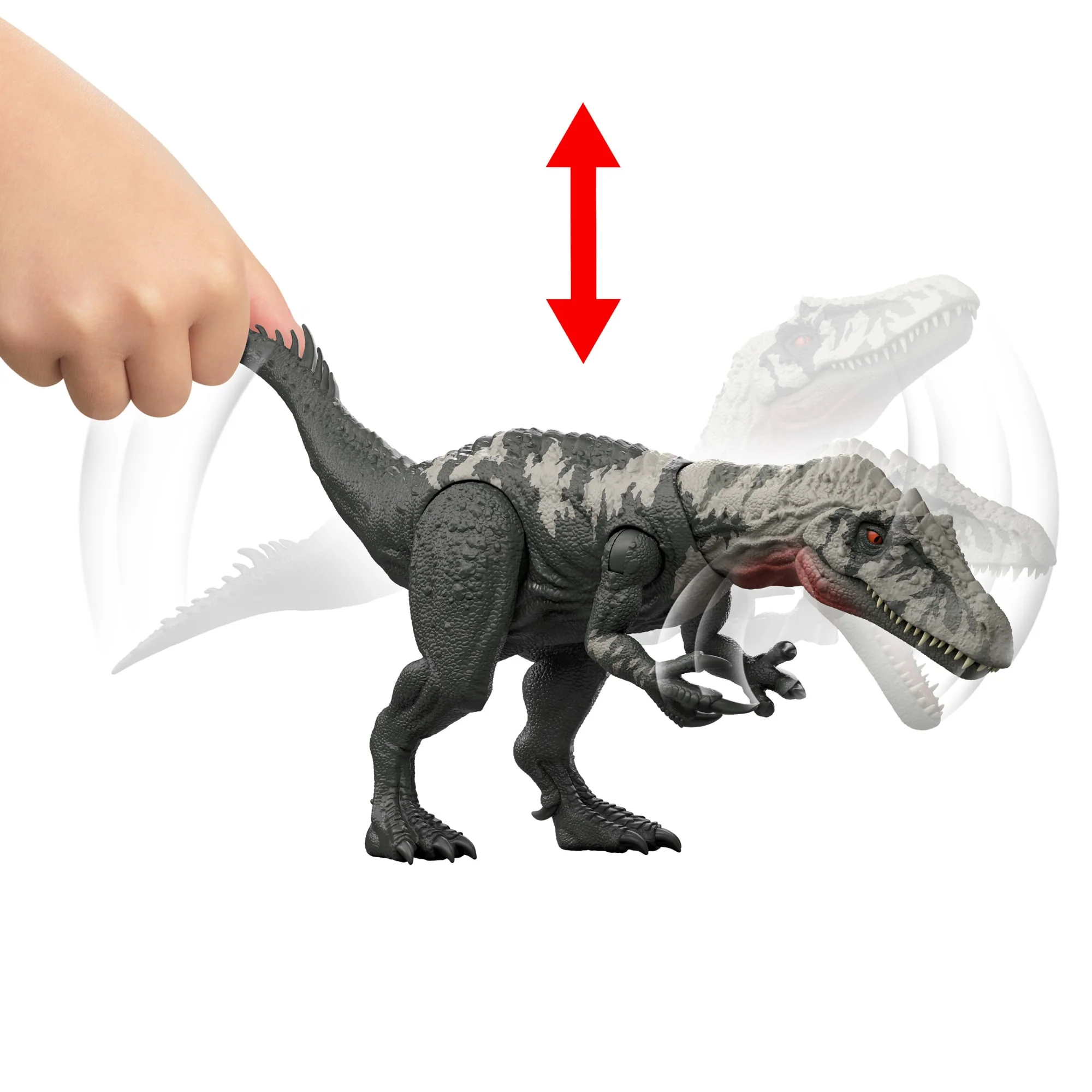 Jurassic World İz Sürücü Dinozor Figürleri - Film Serisi, Kuyrukla Tetiklenen Hamleler - Image 4