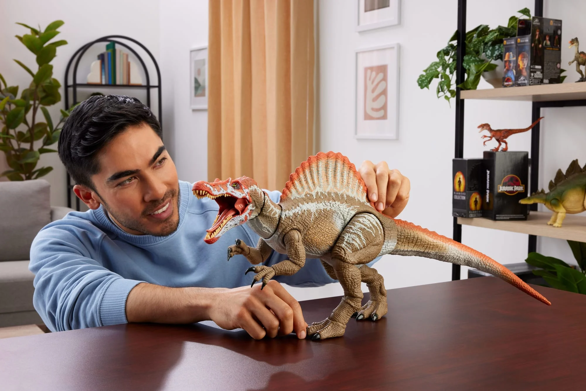 Jurassic World Kolekcja Hammonda Park Jurajski III Spinozaur Duża figurka Dinozaur zabawka 8+ - Image 2