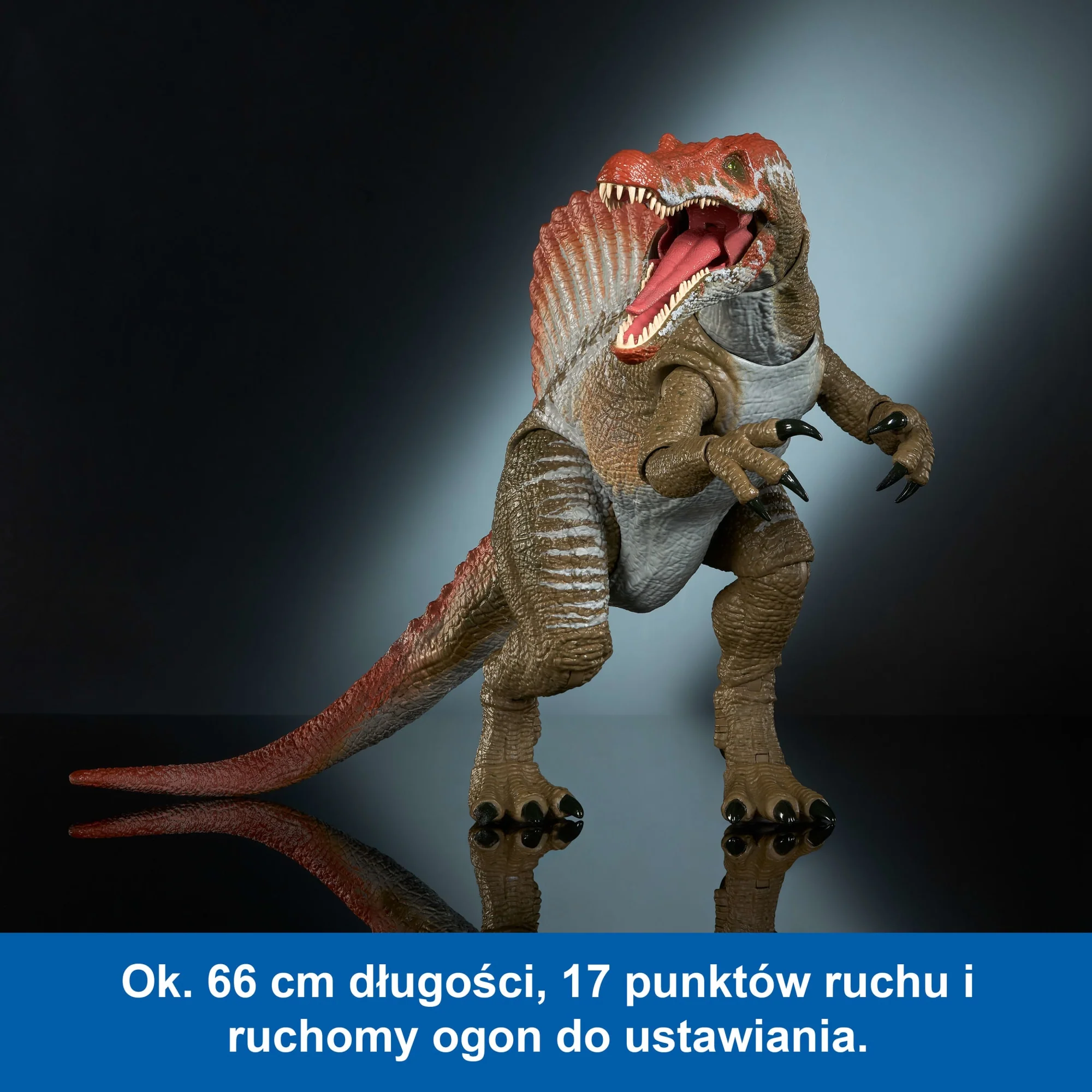 Jurassic World Kolekcja Hammonda Park Jurajski III Spinozaur Duża figurka Dinozaur zabawka 8+ - Image 4