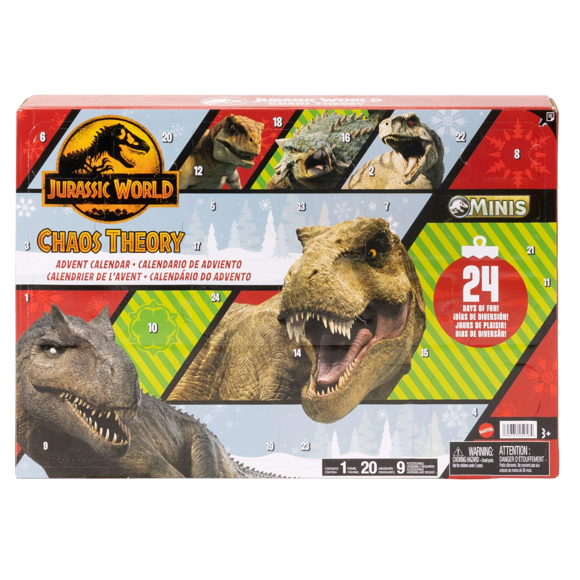 Jurassic World: La Théorie Du Chaos-Calendrier De L’Avent 24 Jours