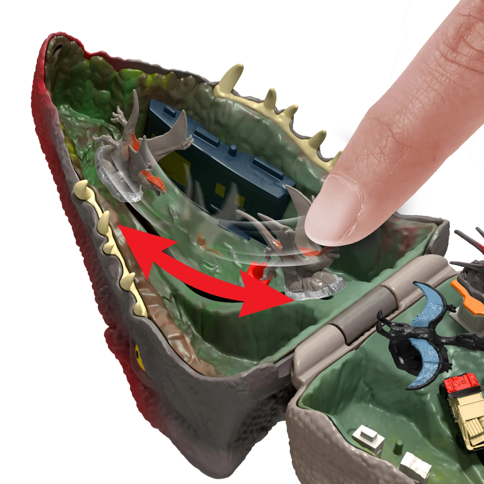 Jurassic World: Die Wiedergeburt, Kleines Abenteuer-Spielset in Form Eines Distortus-Rex-Kopfes, Interaktive Funktionen Und Figuren - Image 5
