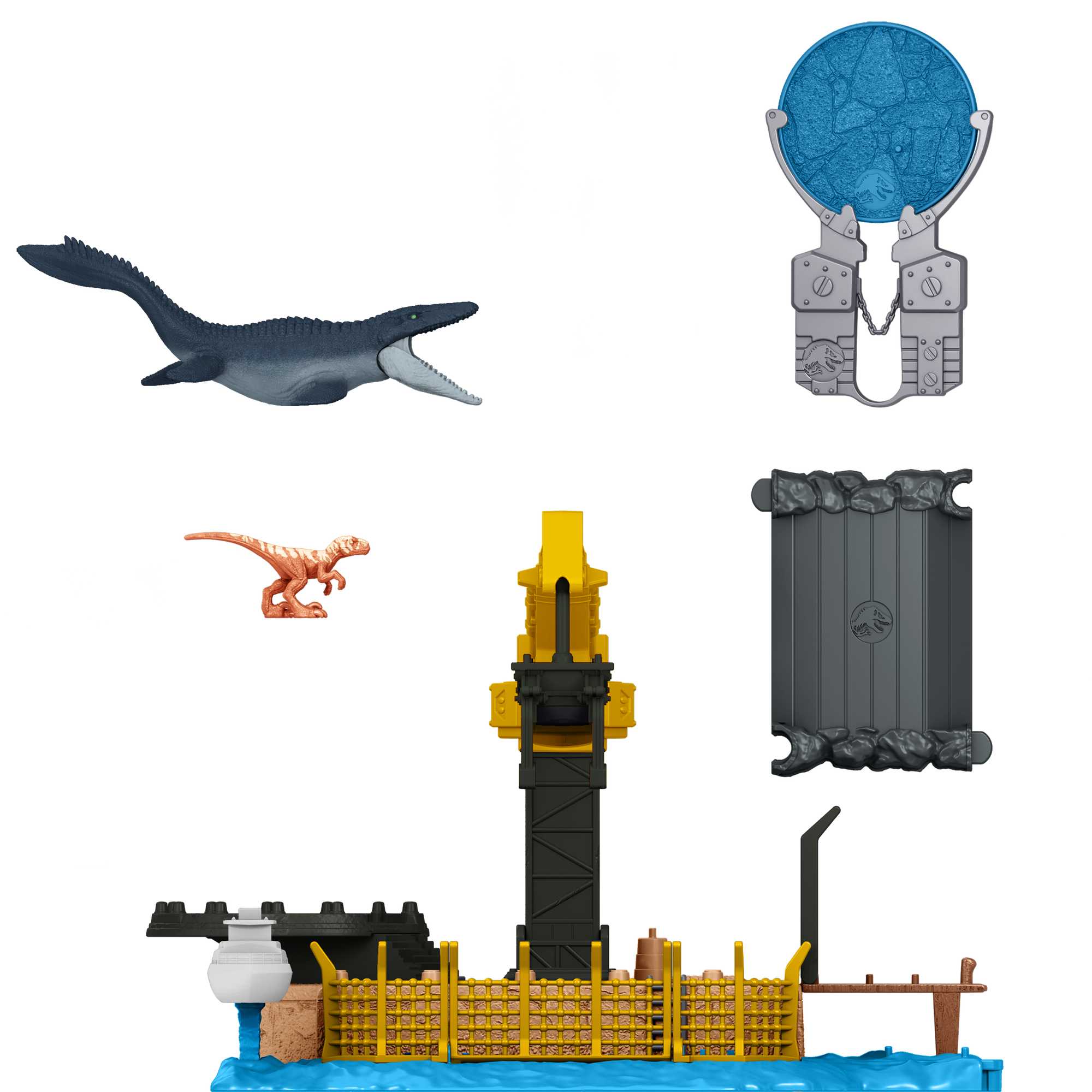 Jurassic World Minis Playset Mosasaurus Mayhem Playset - Image 6