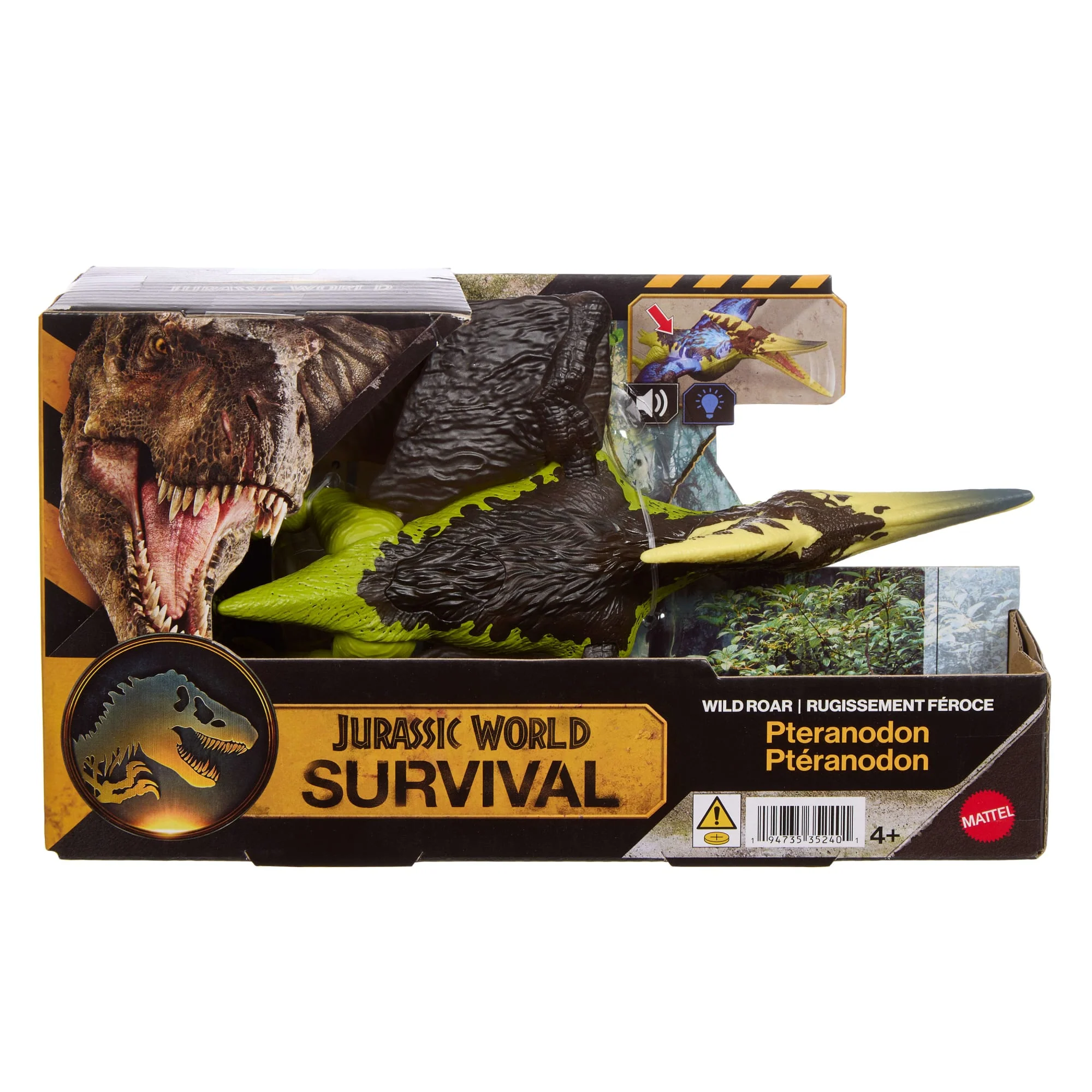 Jurassic World Pteranodon Ryczący dinozaur Figurka z atakiem i dźwiękiem Interaktywny dinozaur Zabawka dla dzieci 4+ - Image 6