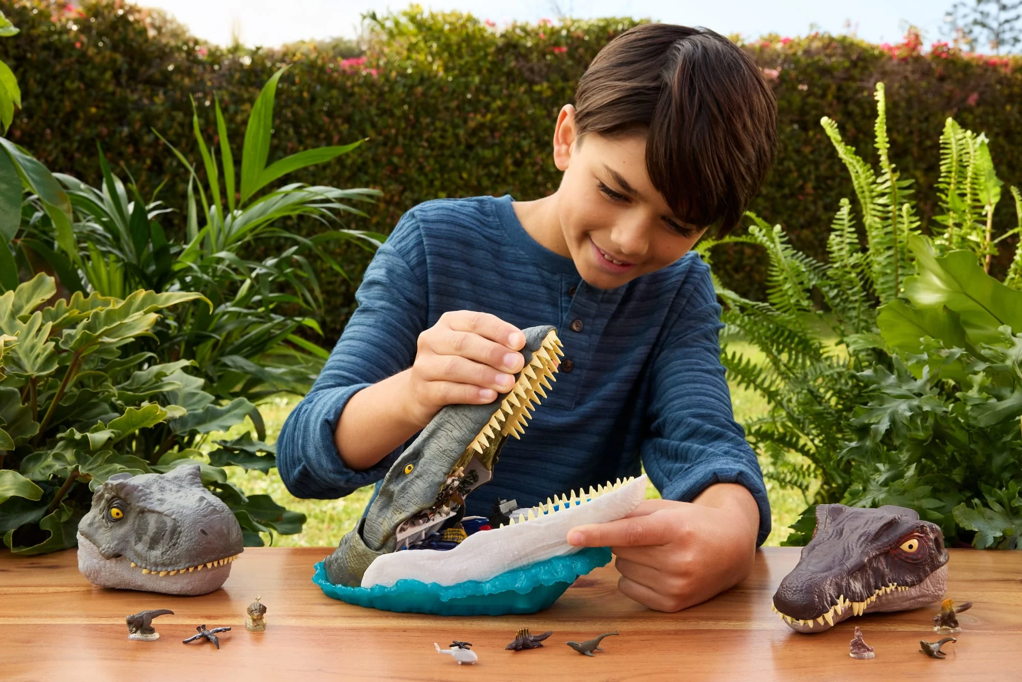 Jurassic World Rebirth Deluxe Mosasaurus Oyun Seti, 7 Interaktif Özellik, 7 Ses Efekti Ve 6 Mikro Figür - Image 2