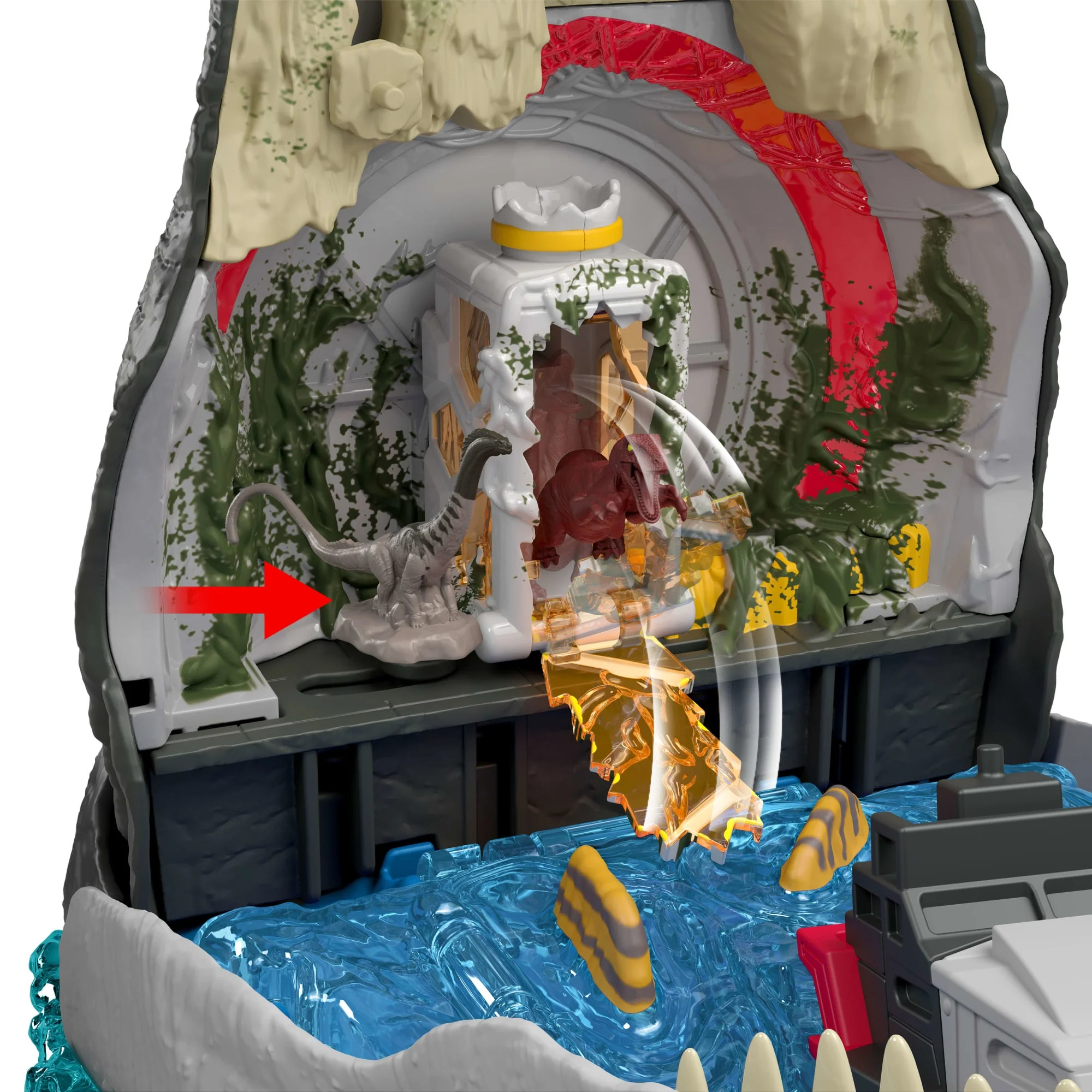 Jurassic World Rebirth Deluxe Mosasaurus Oyun Seti, 7 Interaktif Özellik, 7 Ses Efekti Ve 6 Mikro Figür - Image 3