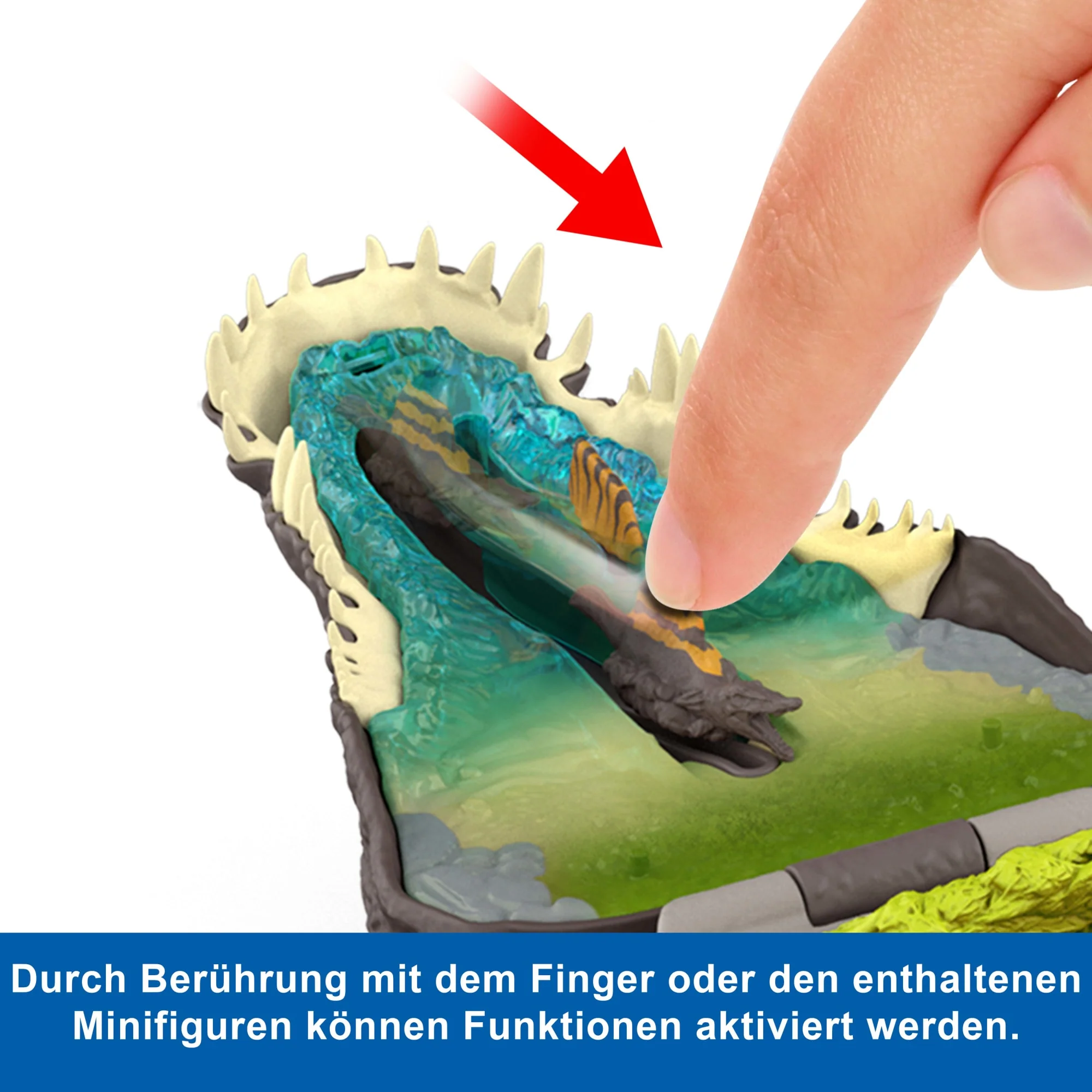 Jurassic World Rebirth, Kleines Abenteuer-Spielset in Form Eines Spinosaurus-Kopfes, Interaktive Funktionen Und Figuren - Image 3