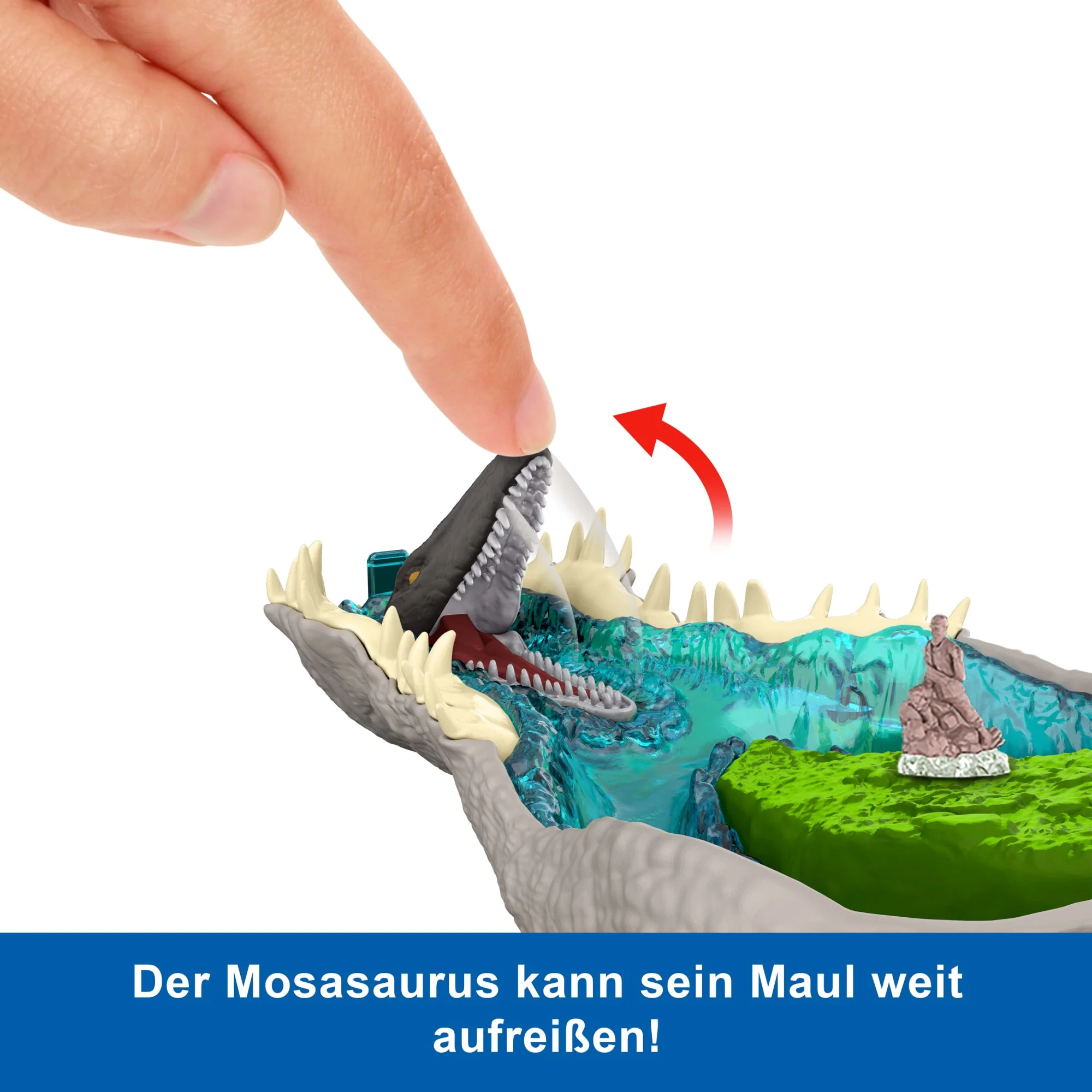 Jurassic World Rebirth, Kleines Abenteuer-Spielset in Form Eines Spinosaurus-Kopfes, Interaktive Funktionen Und Figuren - Image 4