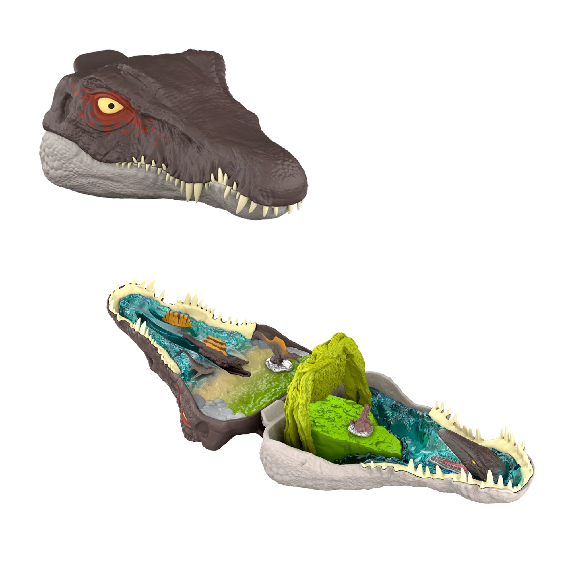 Jurassic World Rebirth, Kleines Abenteuer-Spielset in Form Eines Spinosaurus-Kopfes, Interaktive Funktionen Und Figuren - Image 6
