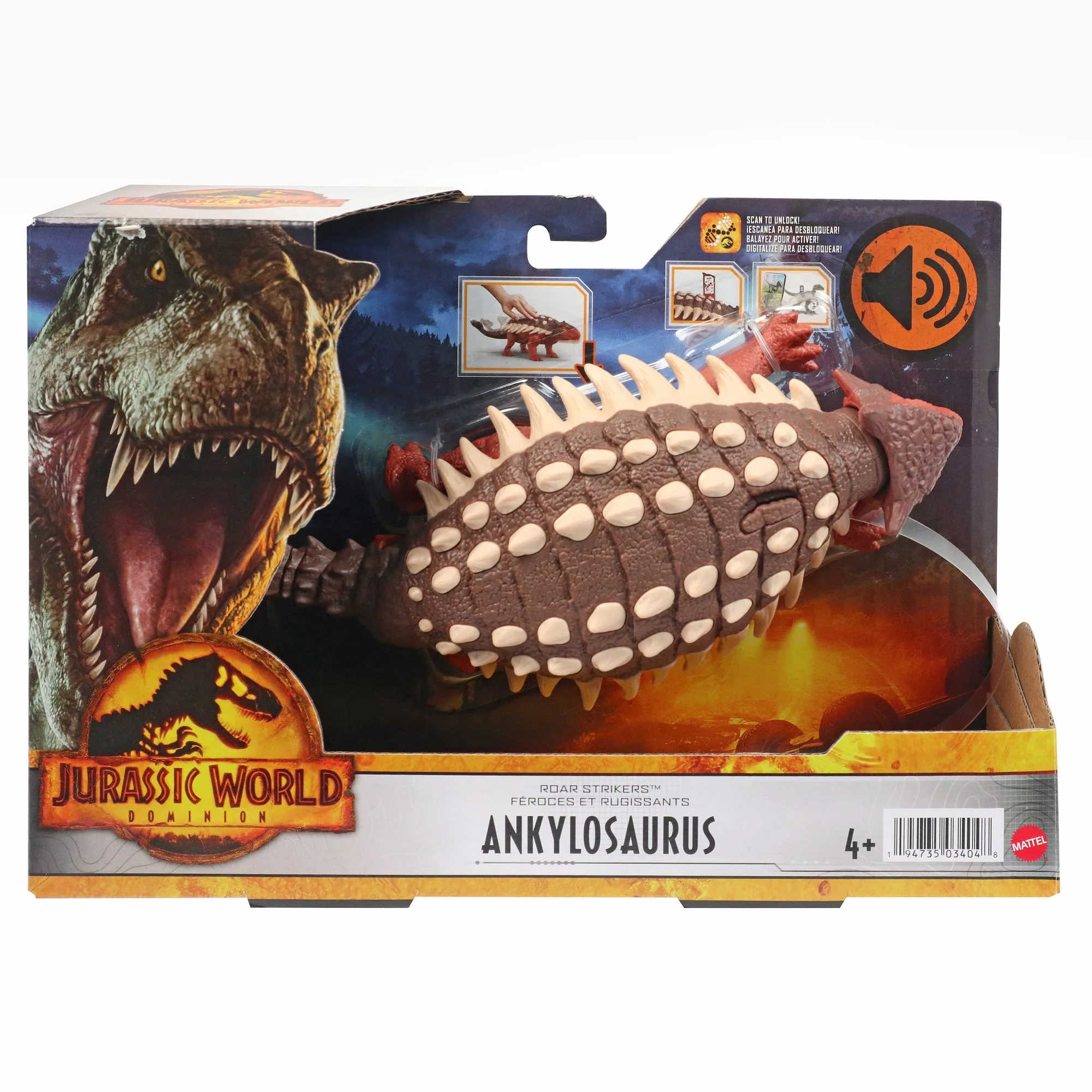 Jurassic World Roar Strikers Ankylosaurus - Image 6