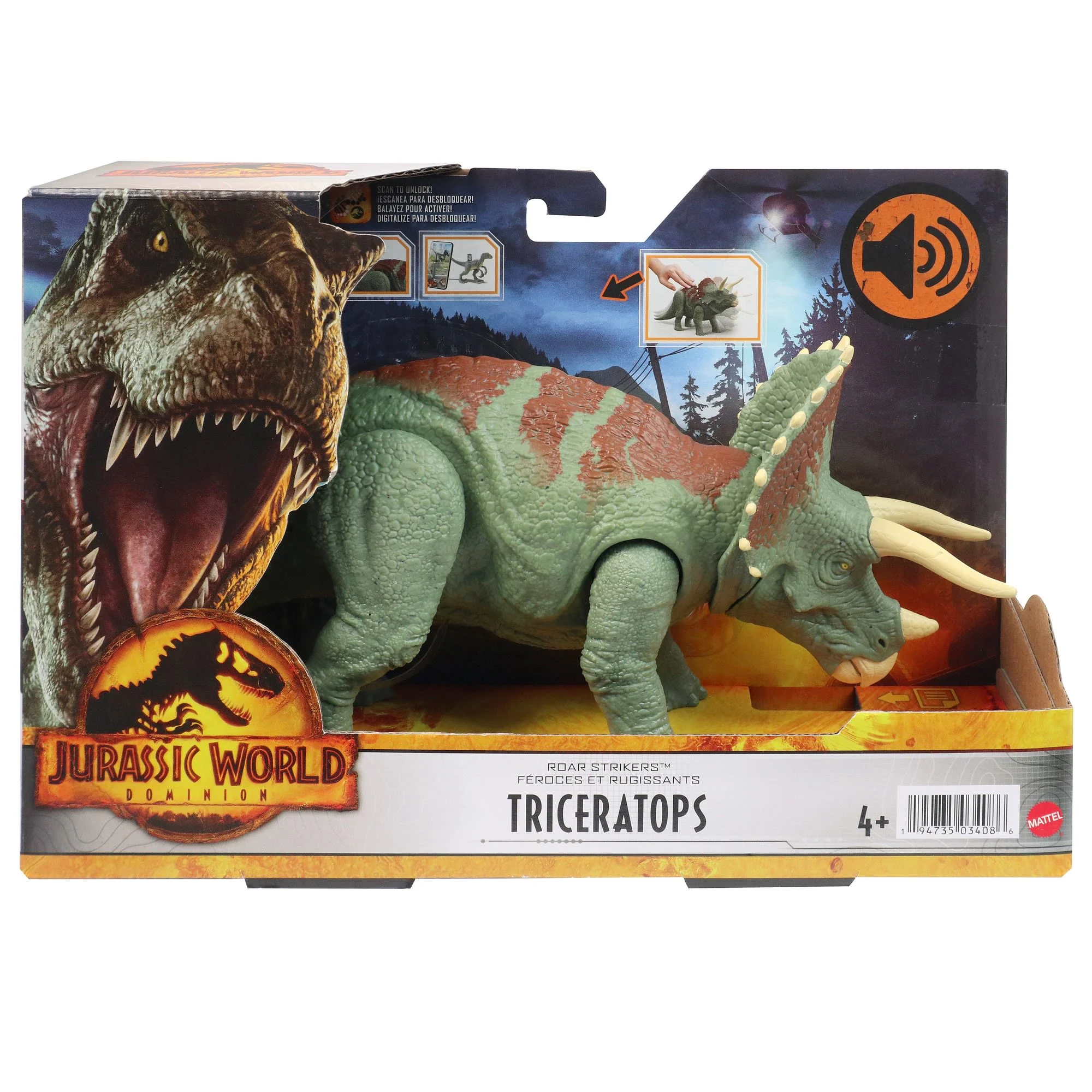 Jurassic World Roar Strikers Triceratops - Image 6