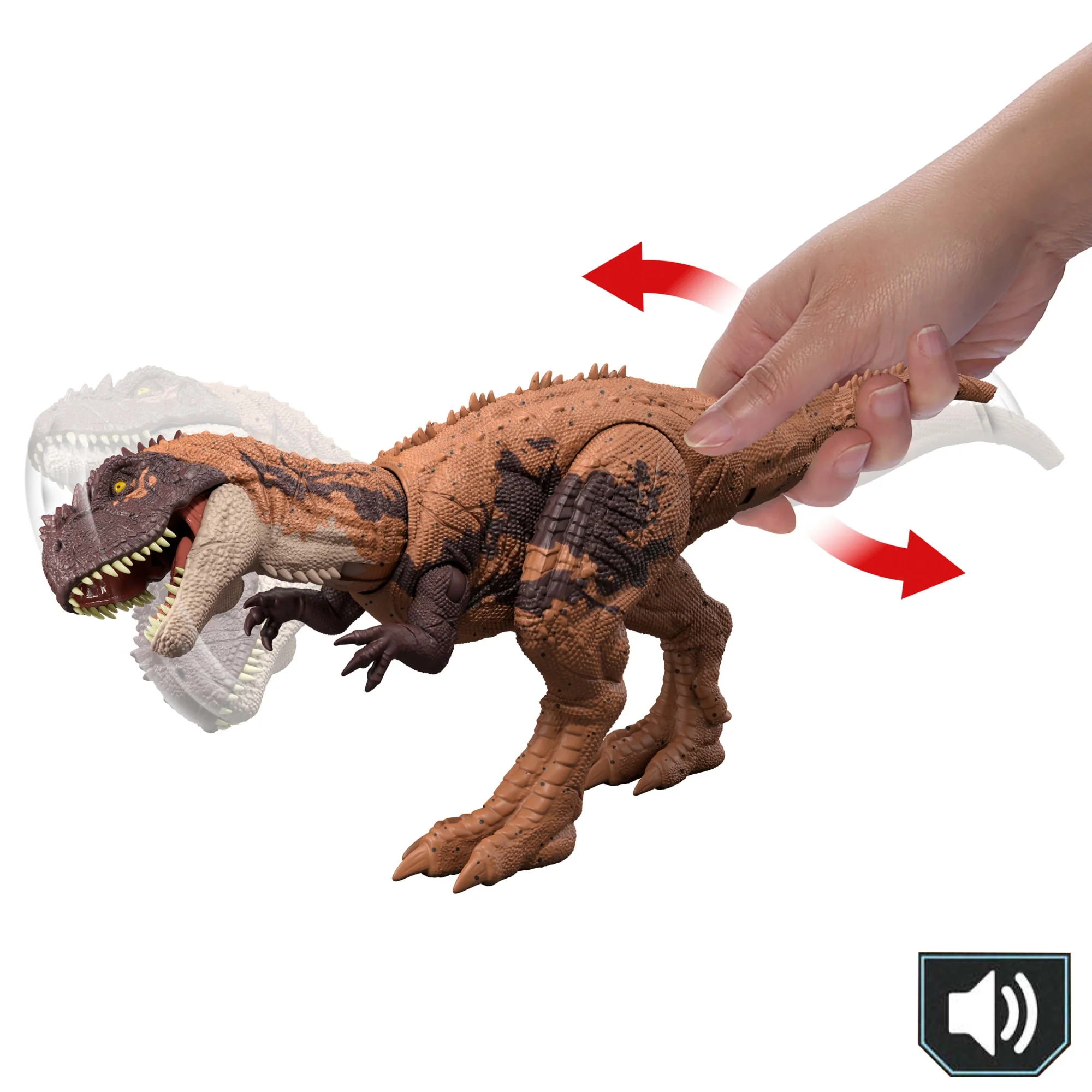 Juguetes De Dinosaurio Rugido Salvaje De Jurassic World Con Sonido De Rugido Y Acción De Ataque - Image 3