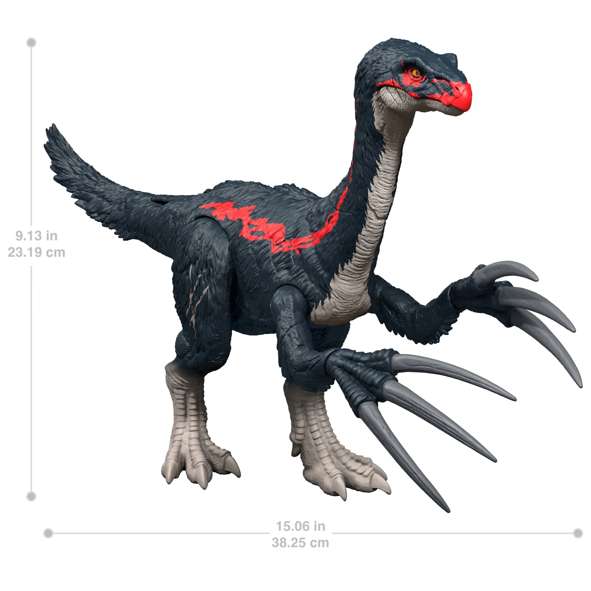 Jurassic World Θεριζινόσαυρος Δεινόσαυρος Φιγούρα, Λειτουργία Επίθεσης & Ήχος Chaos Theory - Image 6