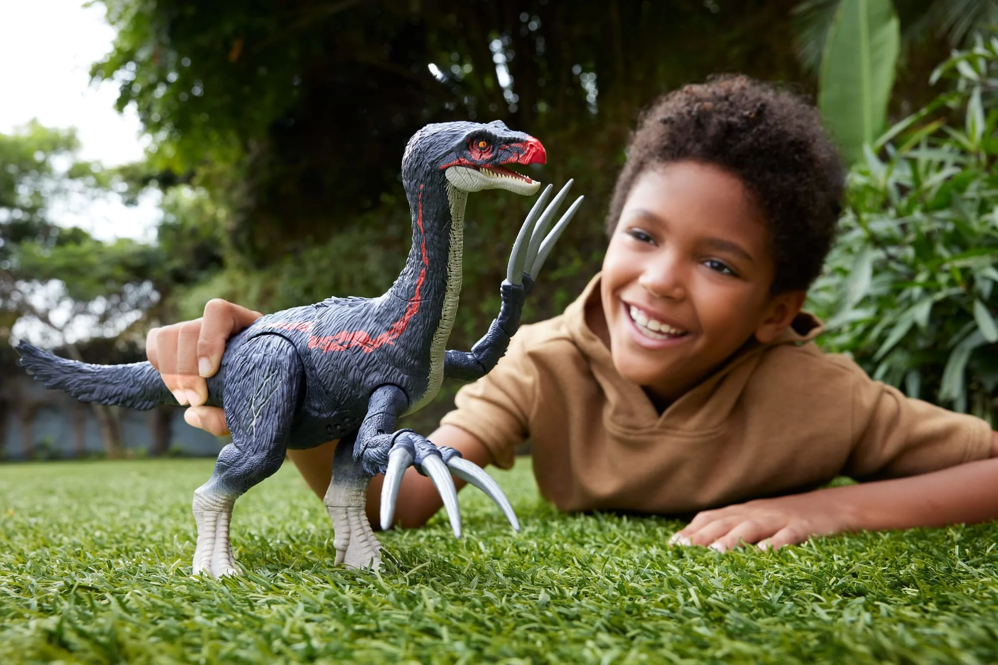 Jurassic World Attacca E Ruggisci Terizinosauro, Dinosauro Giocattolo Con Effetti Sonori E Funzioni Di Attacco, Chaos Theory - Image 2