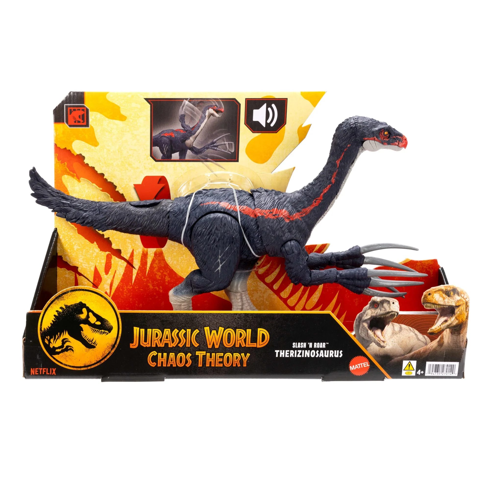 Jurassic World Attacca E Ruggisci Terizinosauro, Dinosauro Giocattolo Con Effetti Sonori E Funzioni Di Attacco, Chaos Theory - Image 7