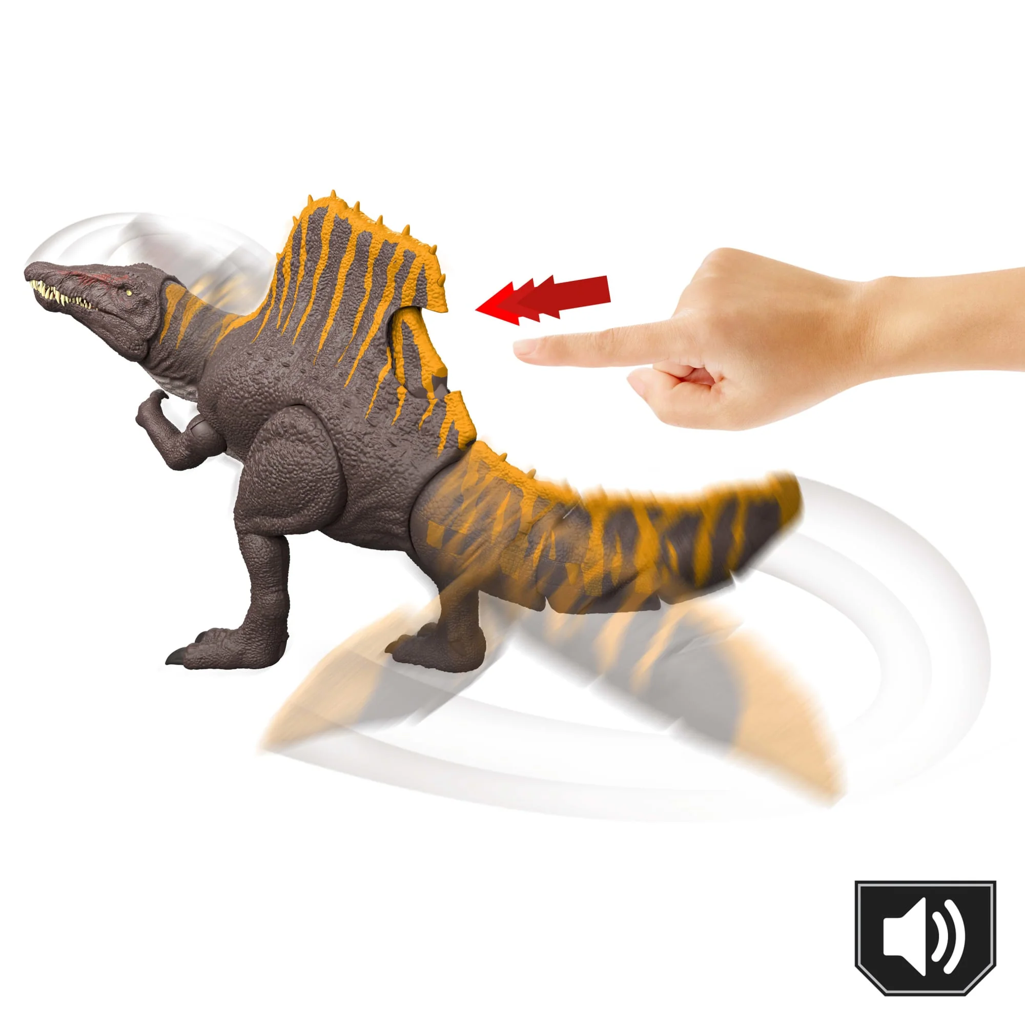 Jurassic World Spinosaurus Figürü, 2 Saldırı Hareketine Sahip Dinozor Oyuncağı - Image 4