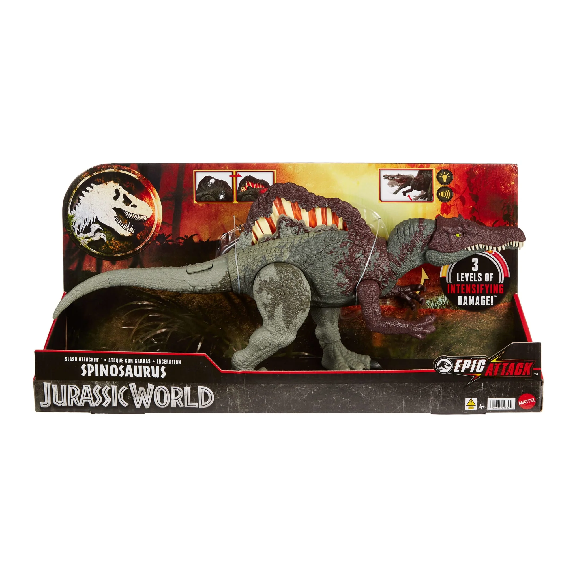 Jurassic World Spinozaur Atak szponów Figurka Dinozaur zabawka - Image 6