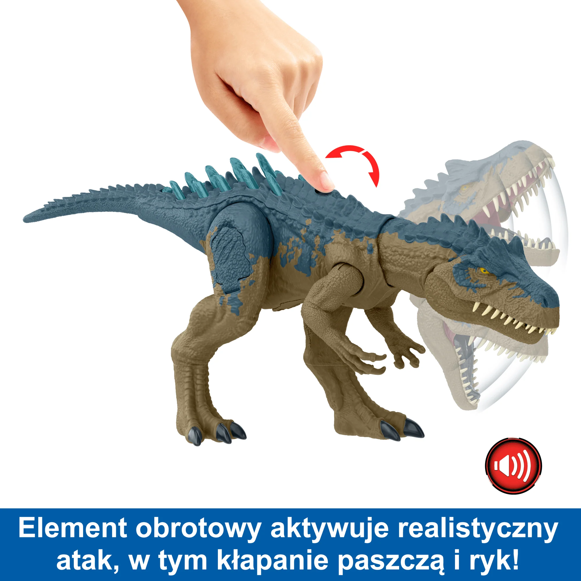 Jurassic World Straszny Atak Allozaur Figurka dinozaura z funkcją - Image 3