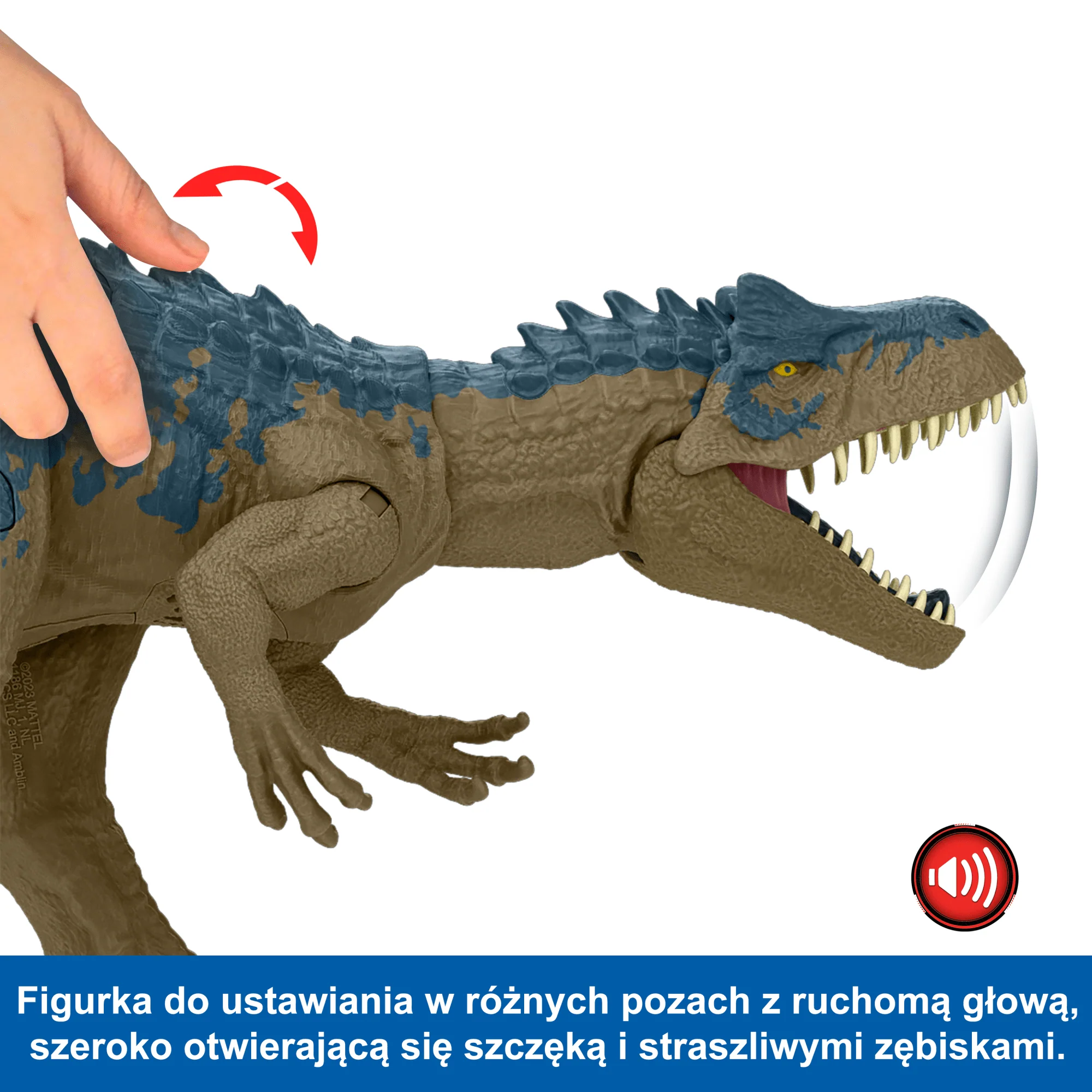 Jurassic World Straszny Atak Allozaur Figurka dinozaura z funkcją - Image 5