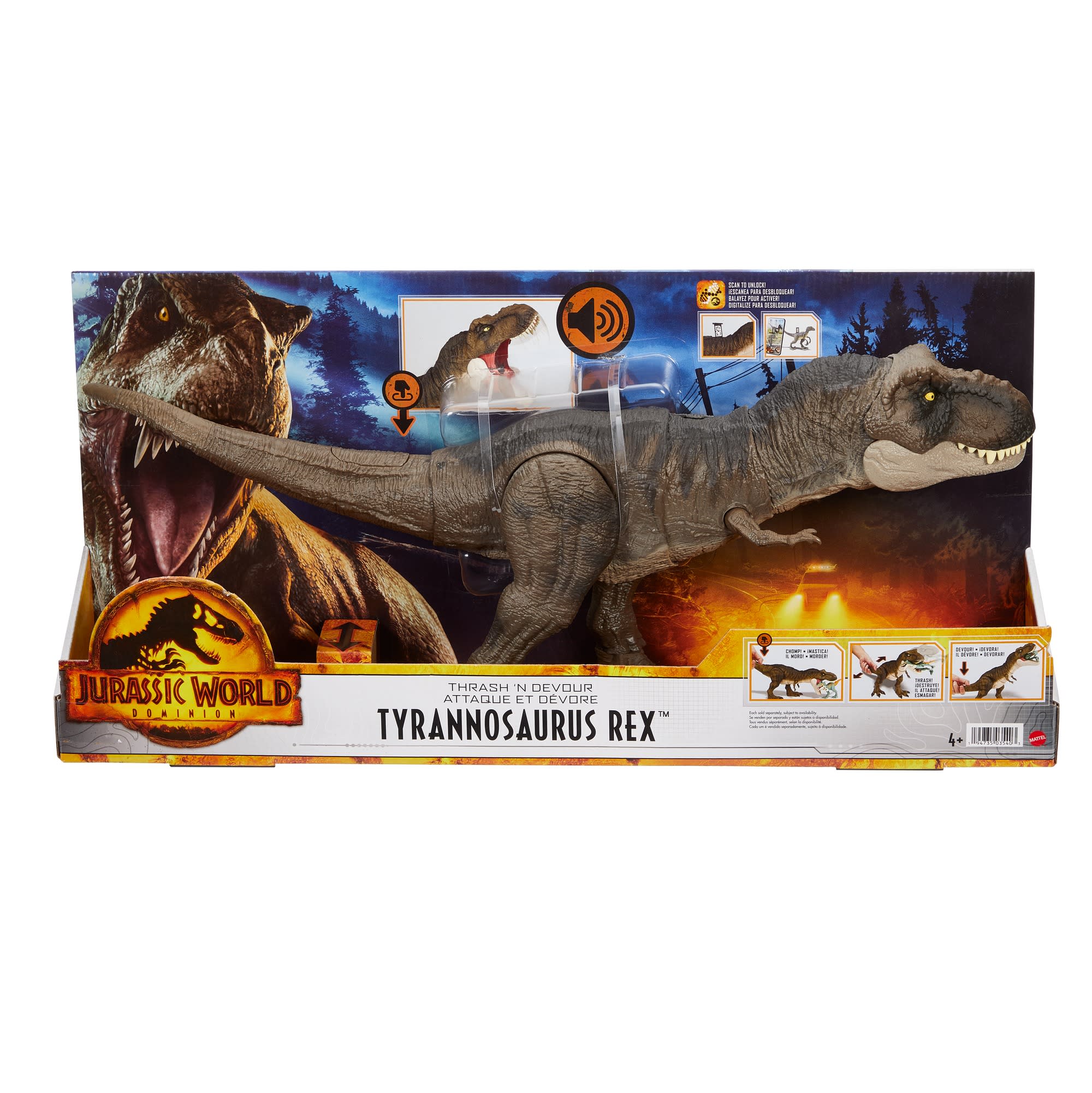 Jurassic World Thrash 'N Devour Tyrannosaurus Rex Figure - Image 6